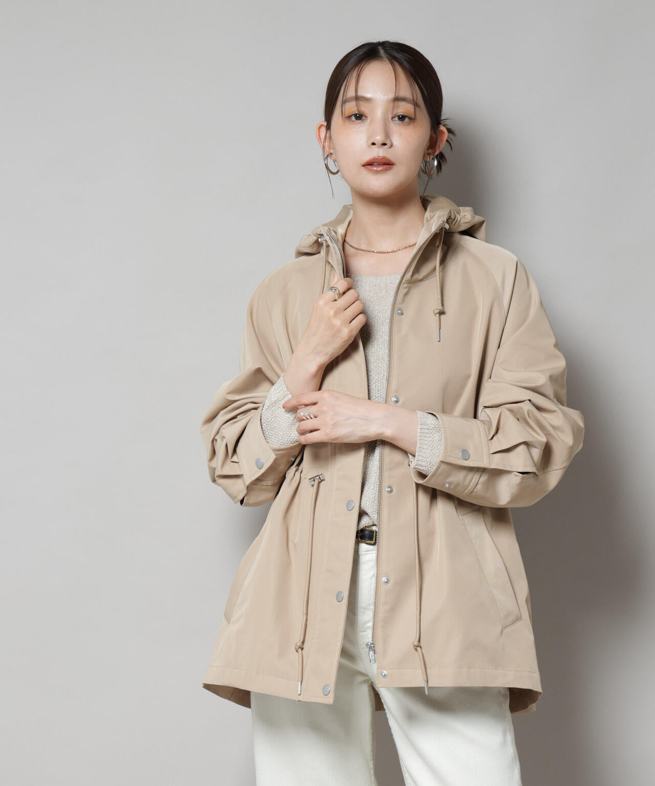 撥水加工フードブルゾン 6735212301