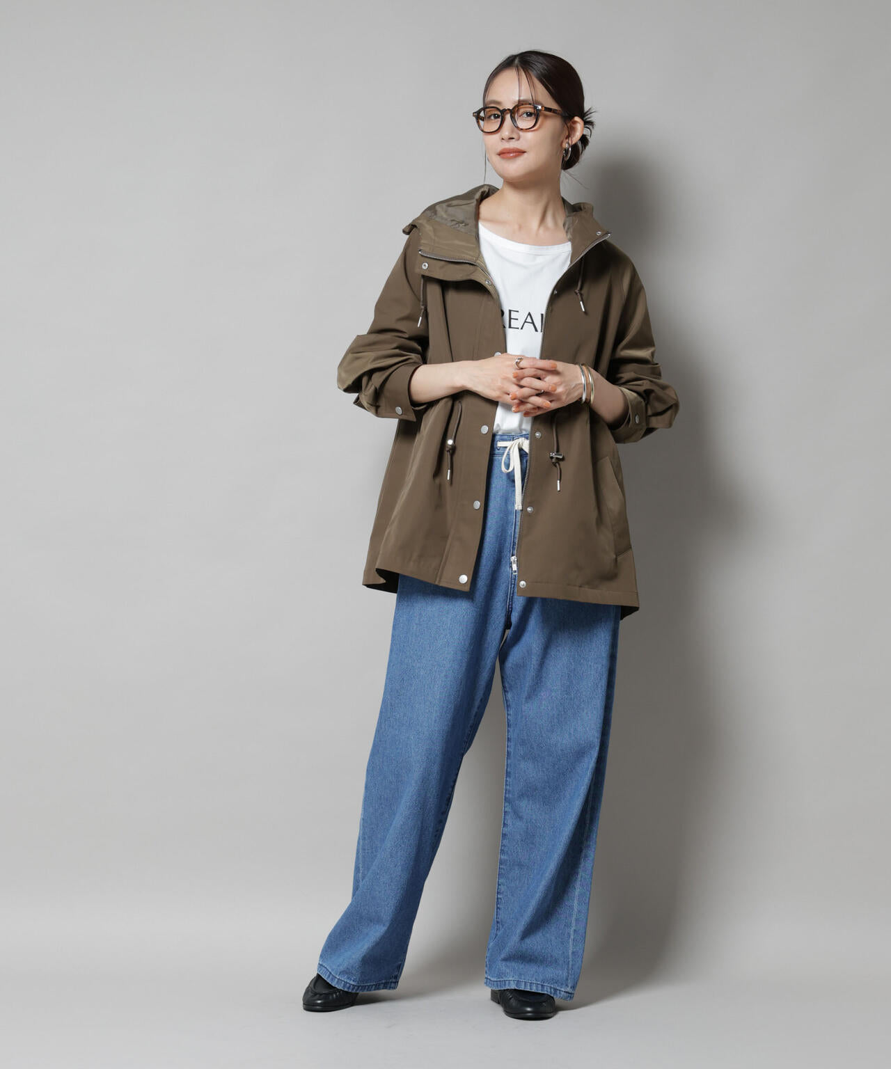 撥水加工フードブルゾン 6735212301