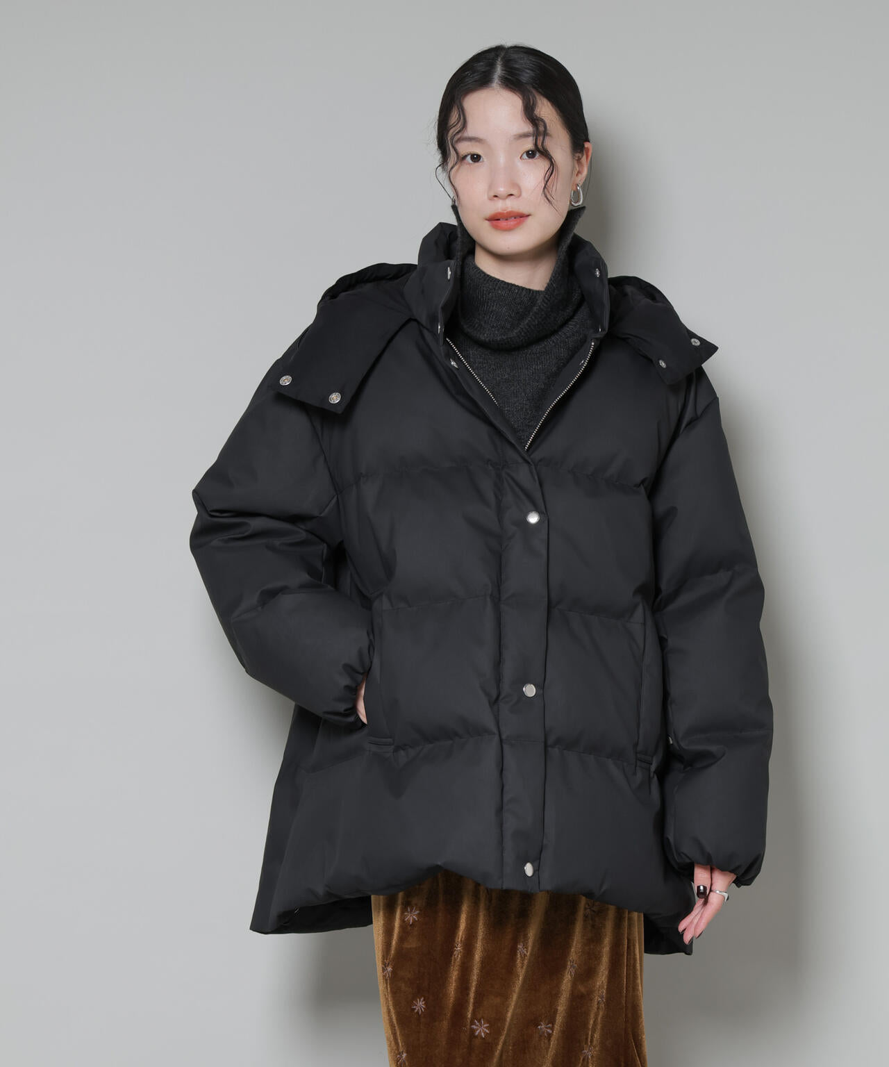 Aラインミドルダウンコート 6735214305