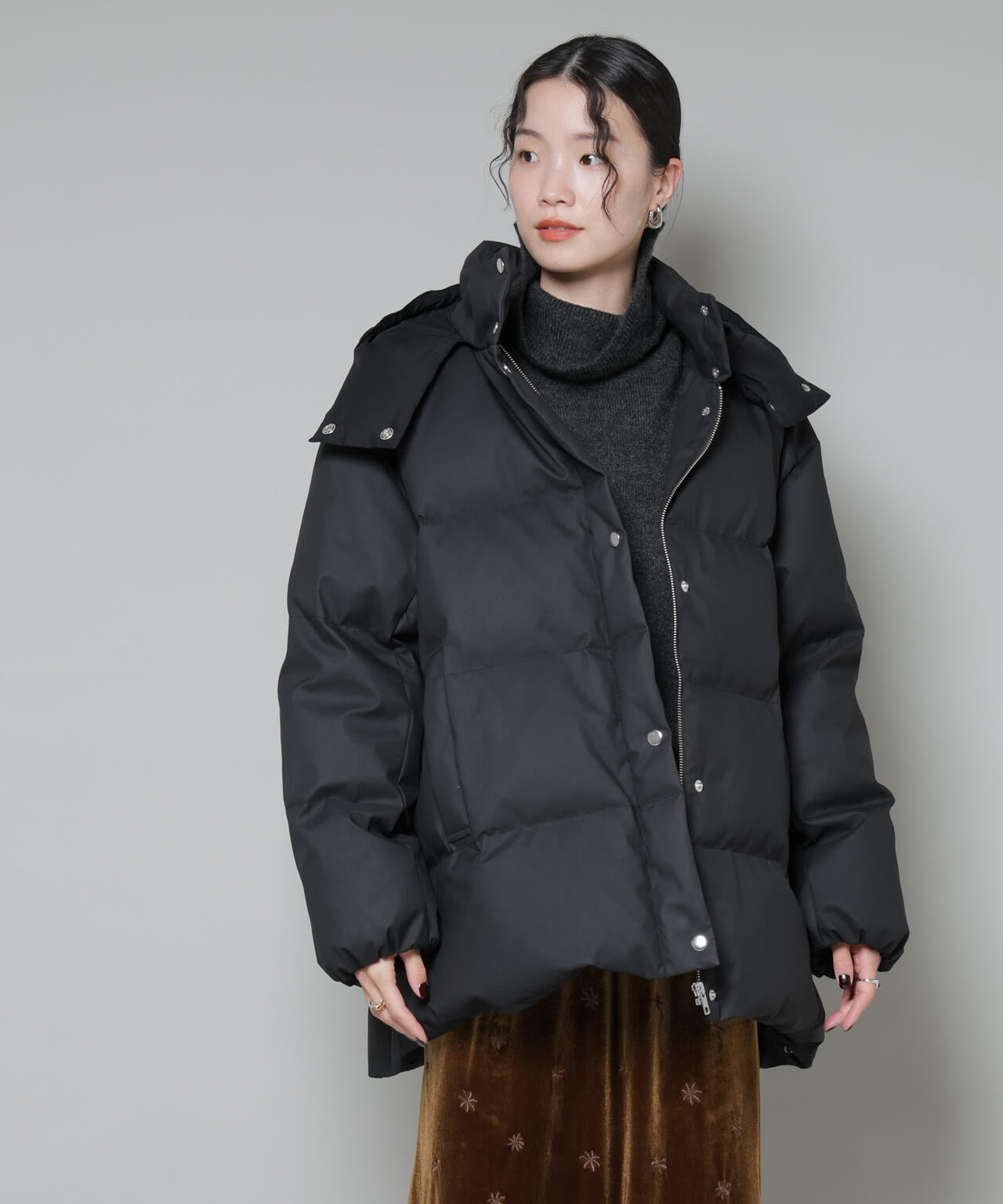 Aラインミドルダウンコート 6735214305