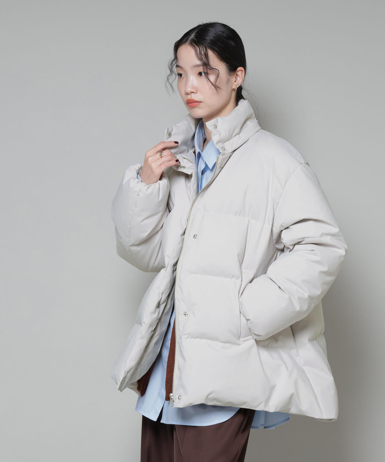 Aラインミドルダウンコート 6735214305