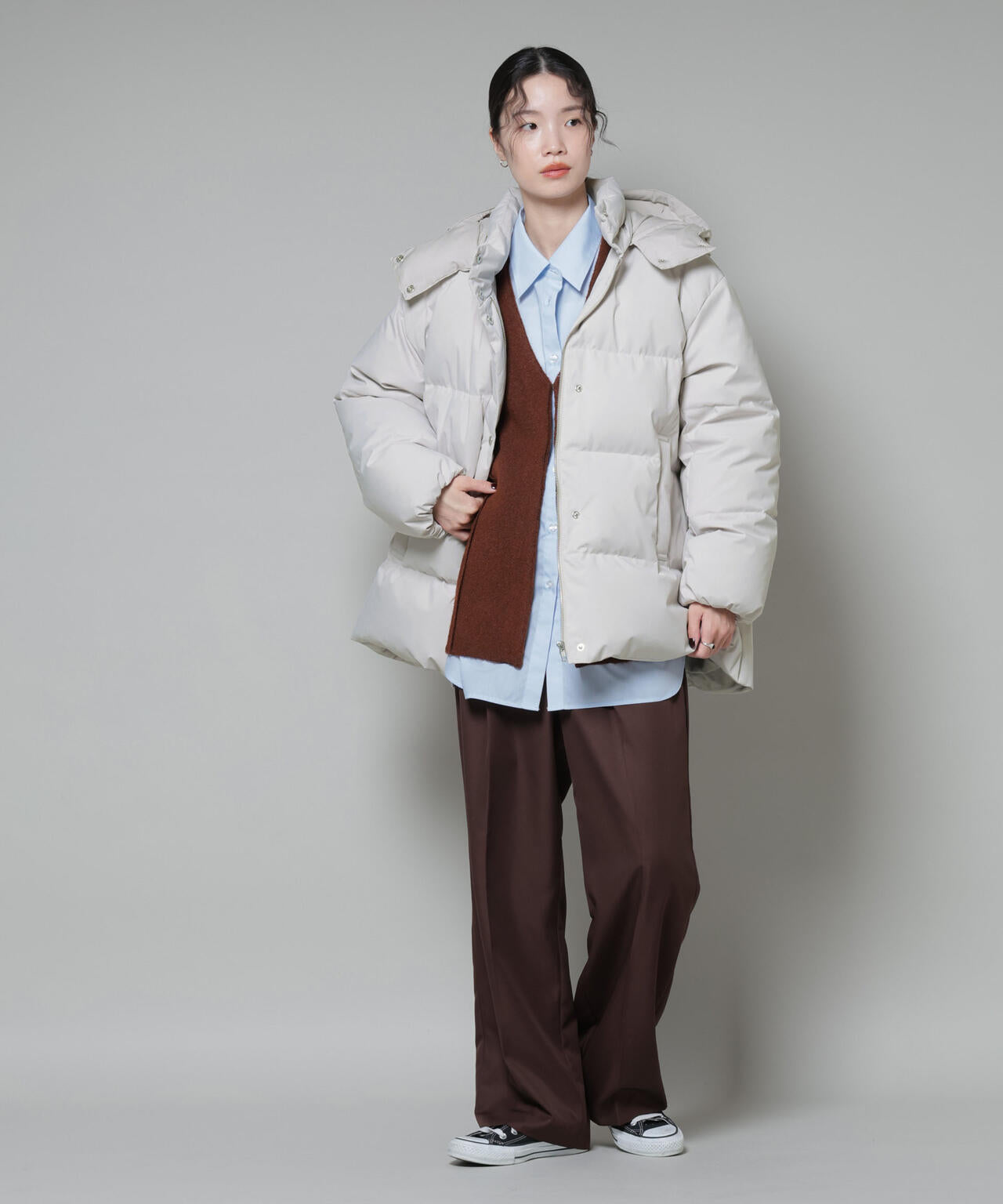 Aラインミドルダウンコート 6735214305