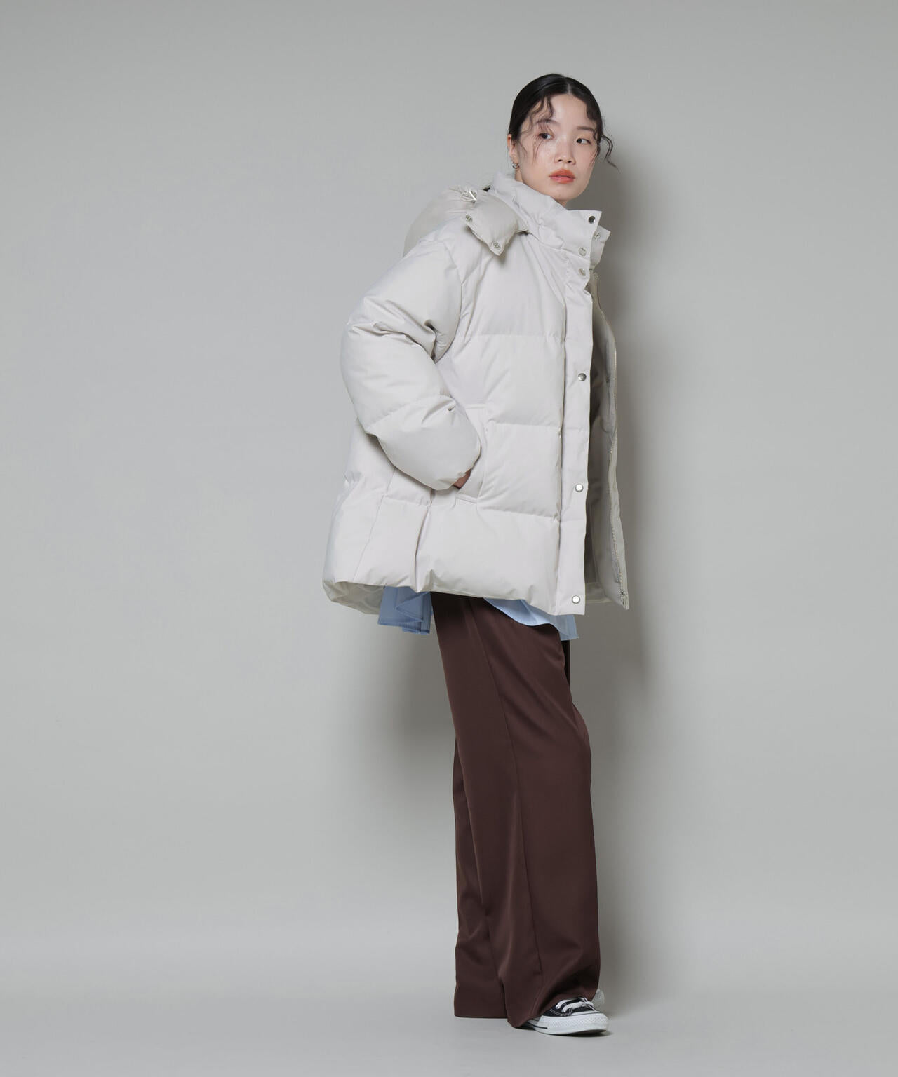 Aラインミドルダウンコート 6735214305