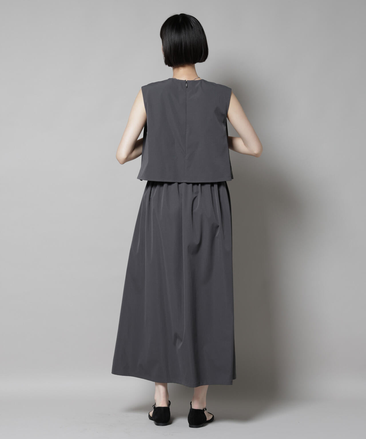 セットアップ風ノースリーブワンピース 6735219308