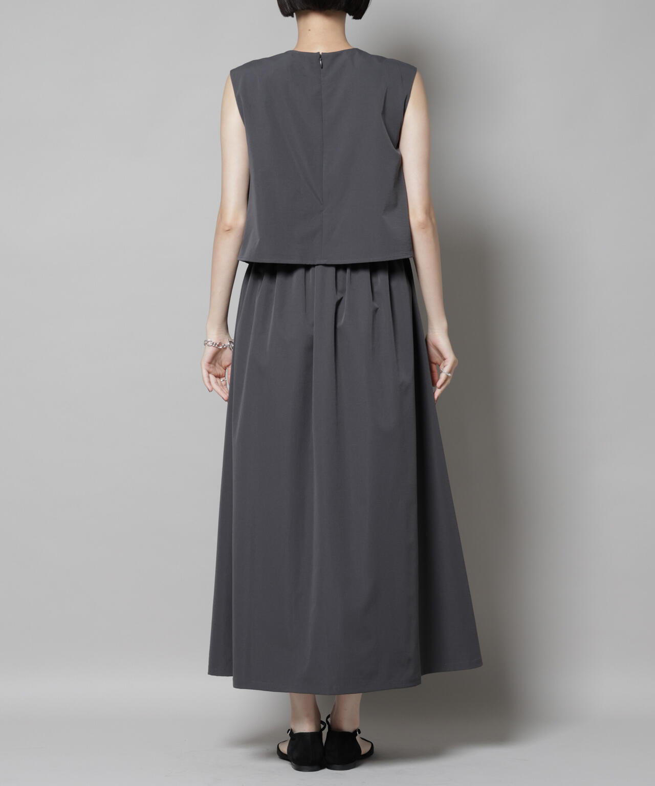 セットアップ風ノースリーブワンピース 6735219308