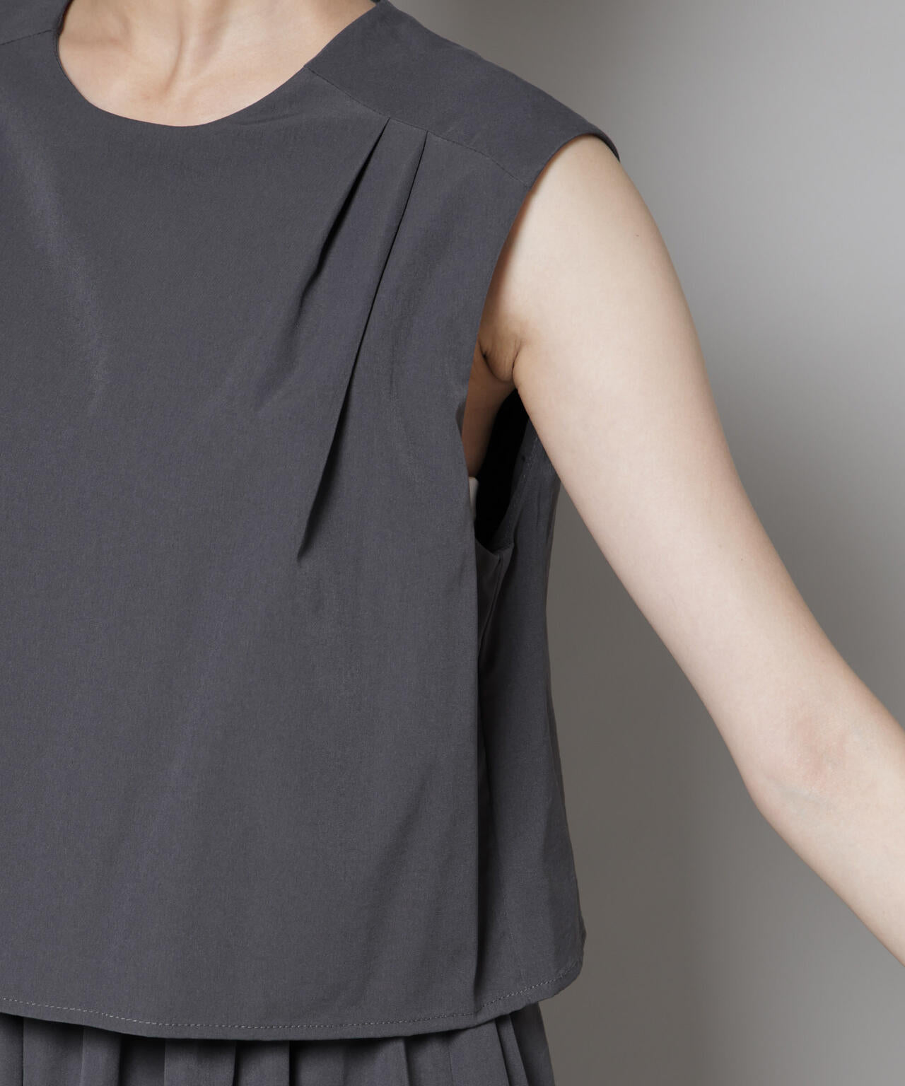 セットアップ風ノースリーブワンピース 6735219308