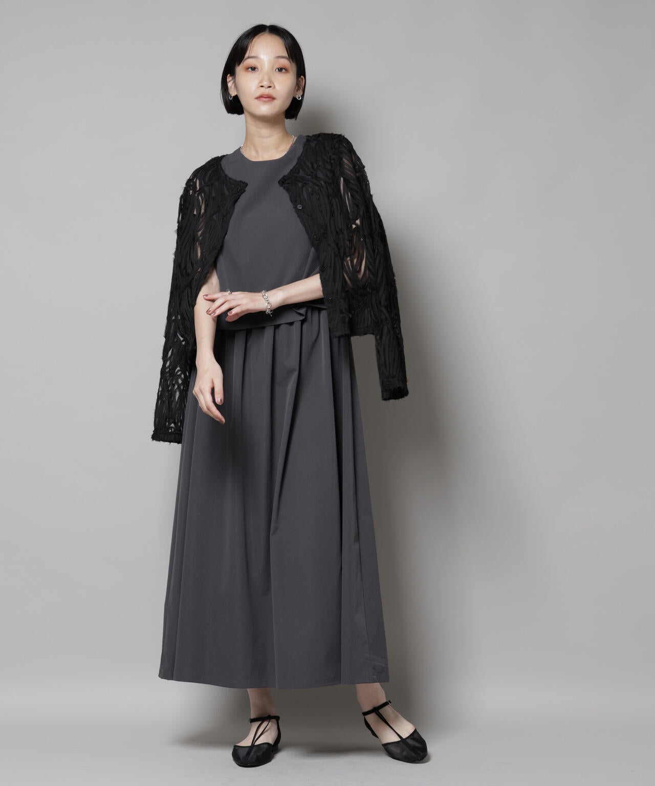 セットアップ風ノースリーブワンピース 6735219308