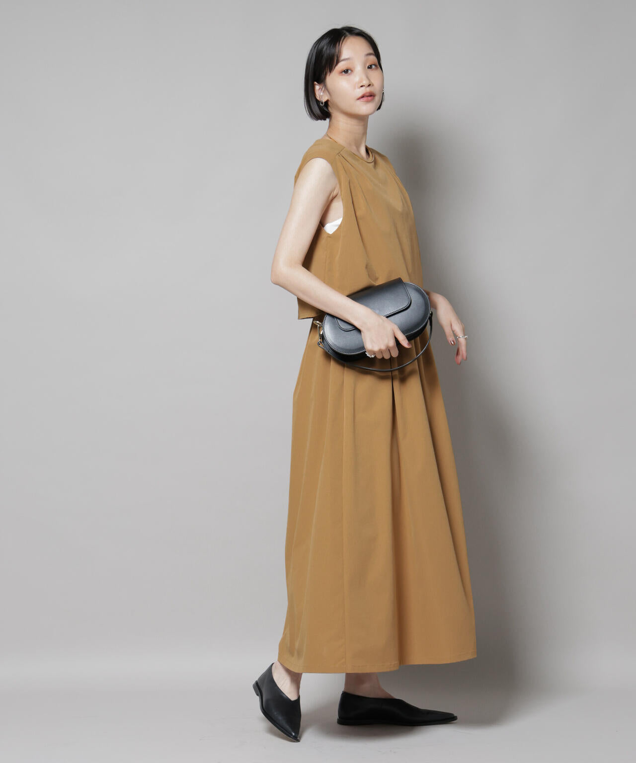 セットアップ風ノースリーブワンピース 6735219308