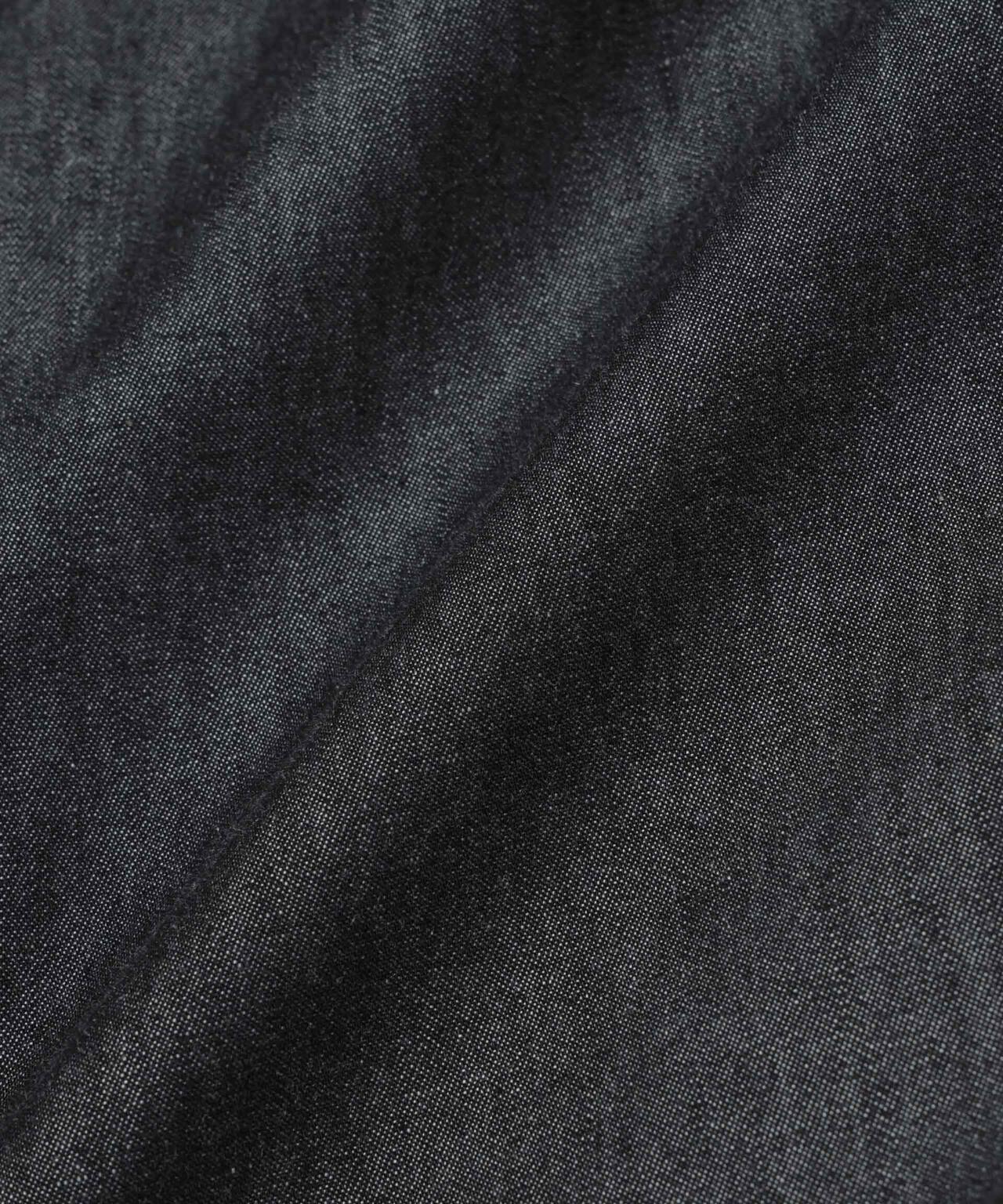 ギャザーデザインフレアデニムワンピース 6735219309