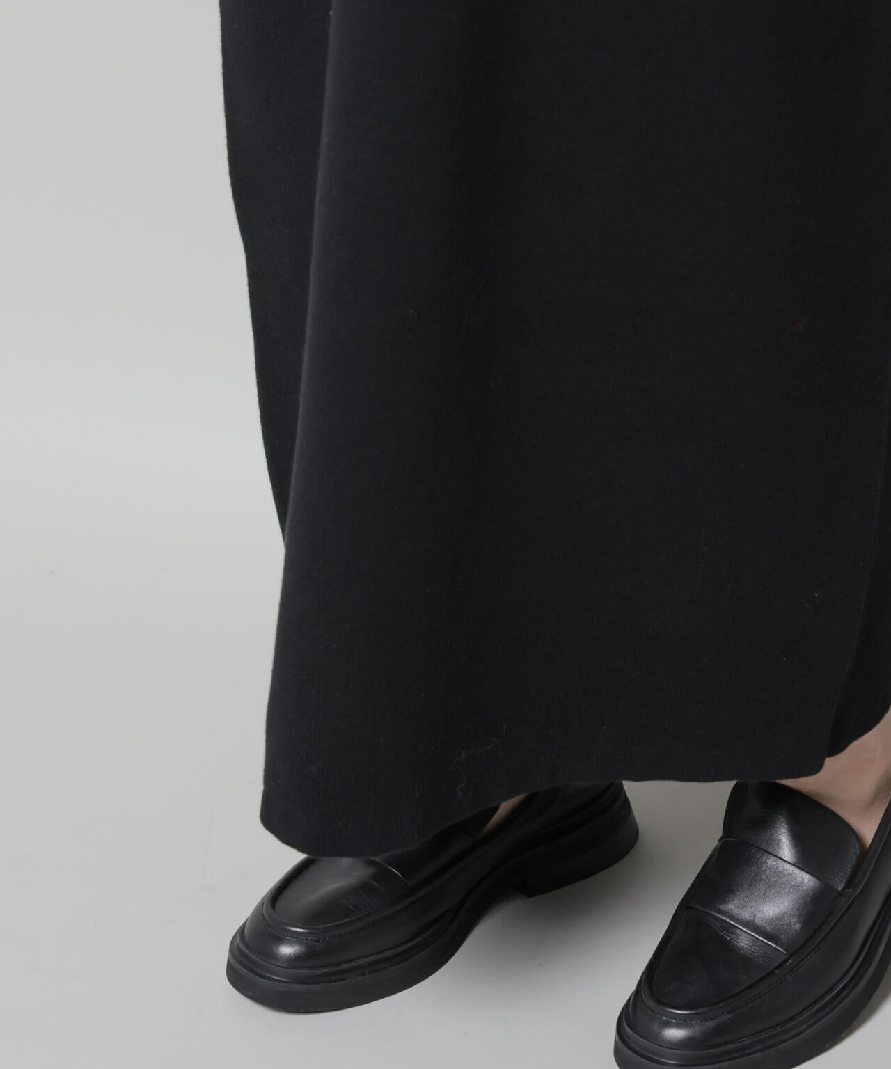 スウェットライク衿付きスキッパーニットワンピース 6735219328