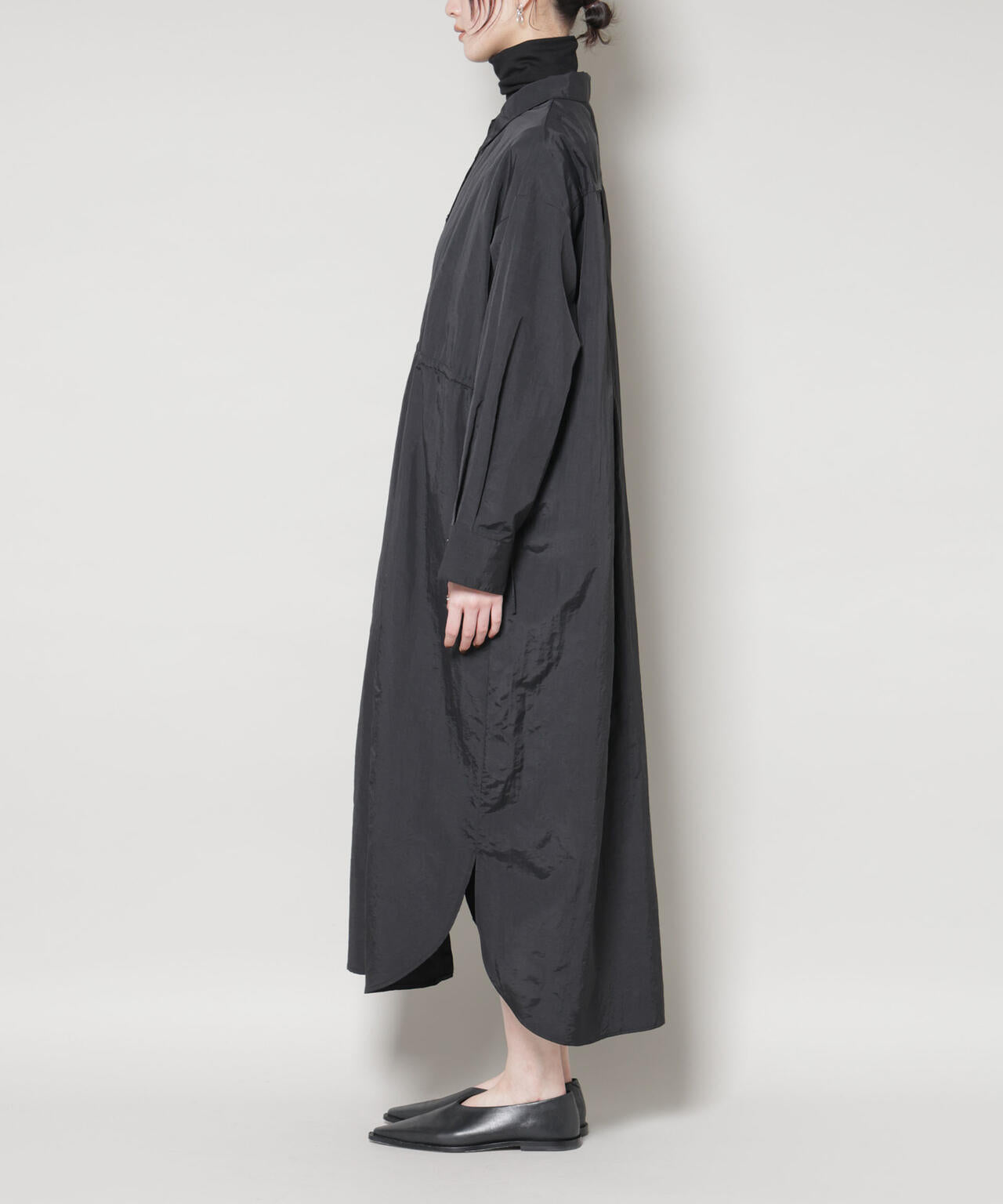 ナイロンタッサードロストシャツワンピース 6735219334