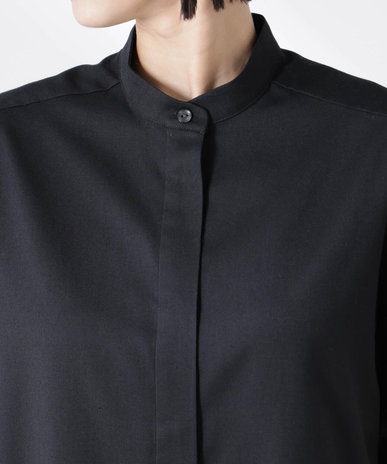 バンドカラーノースリーブシャツ(セットアップ可) 6735221302