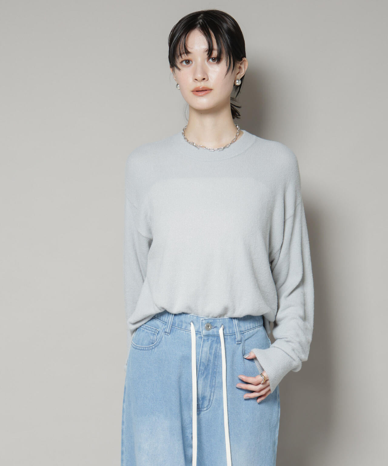 ミニラメシャギーニットプルオーバー 6735222325