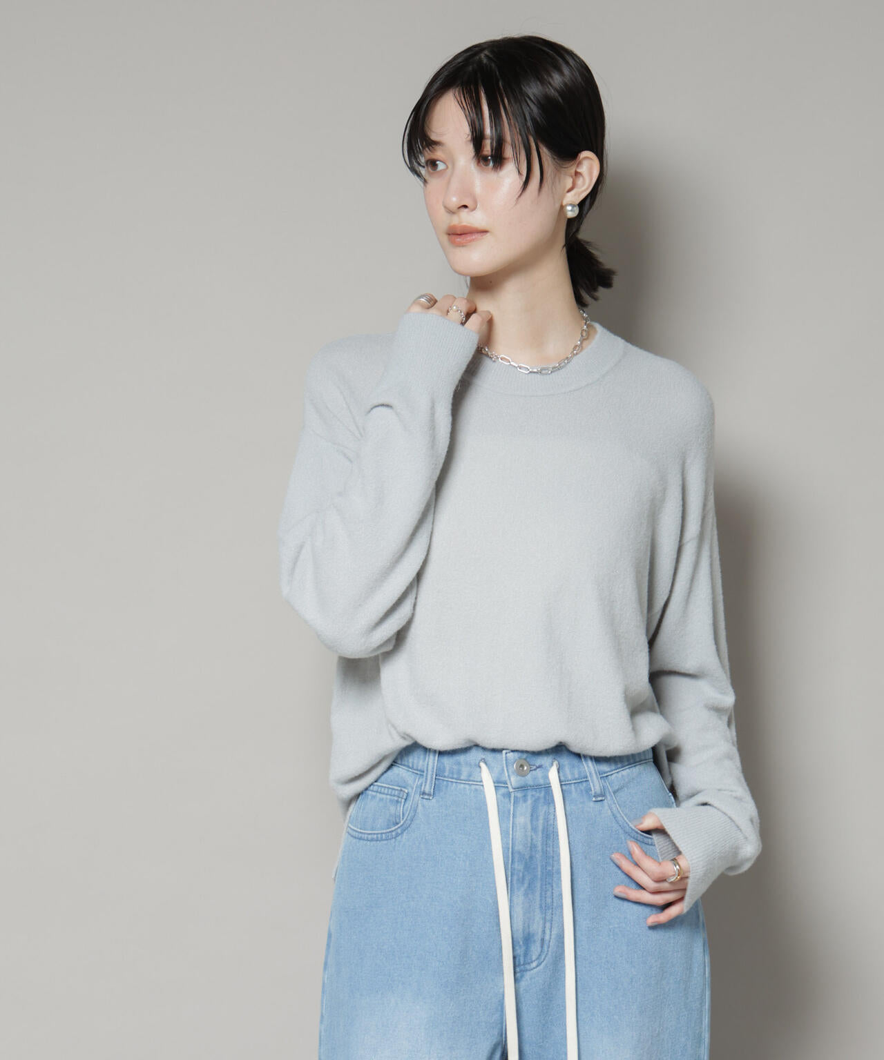 ミニラメシャギーニットプルオーバー 6735222325