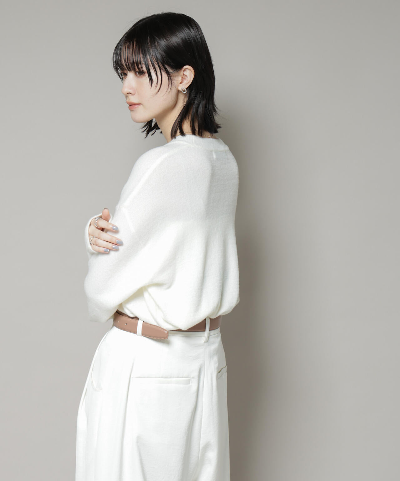 ミニラメシャギーニットプルオーバー 6735222325