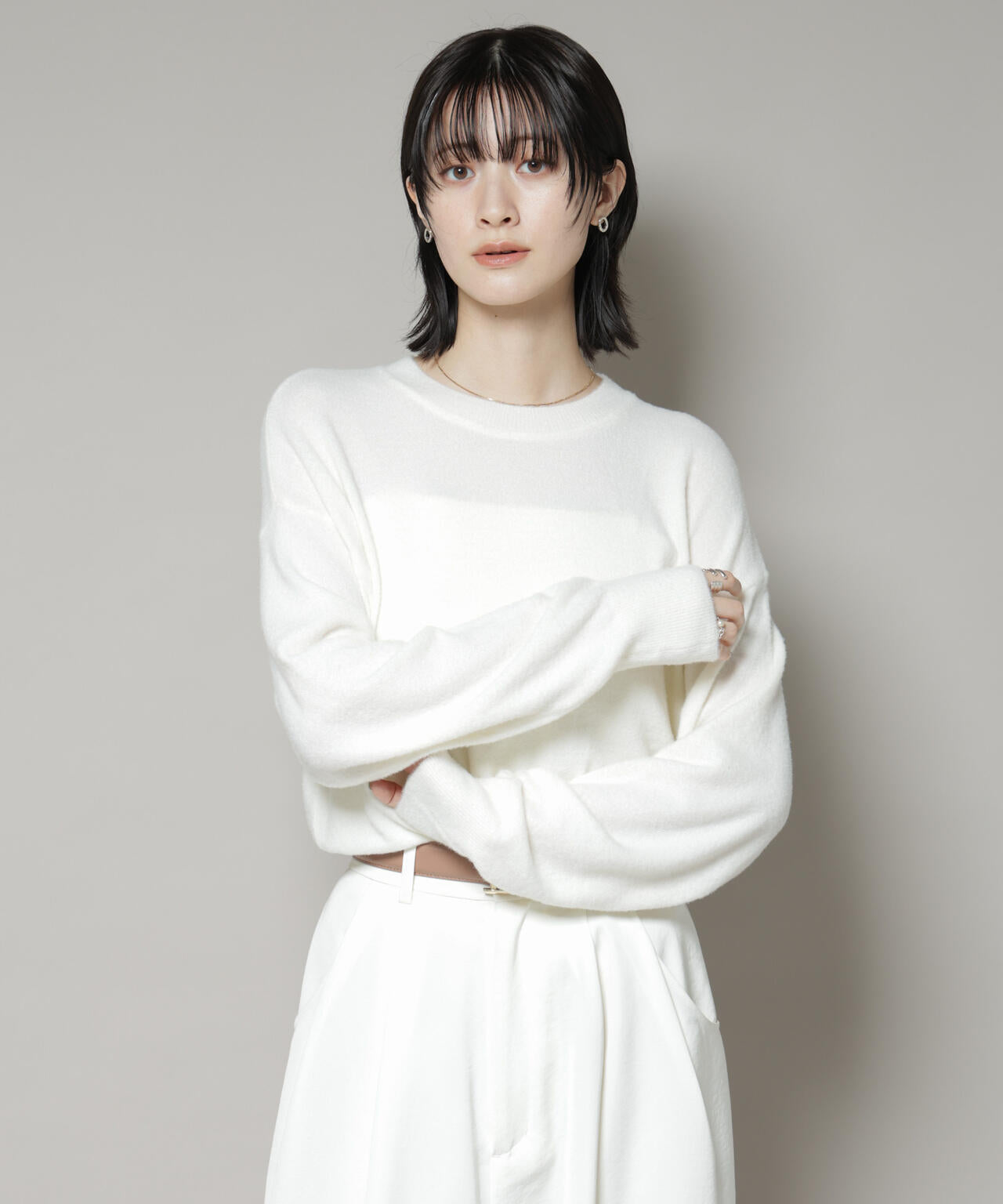 ミニラメシャギーニットプルオーバー 6735222325