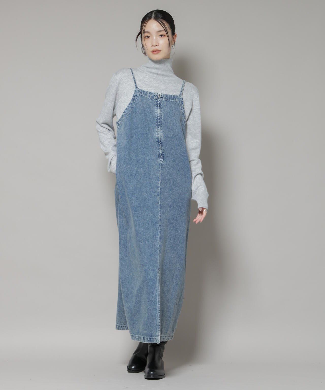 タートルネックカシミヤ混ニットプルオーバー 6735222342