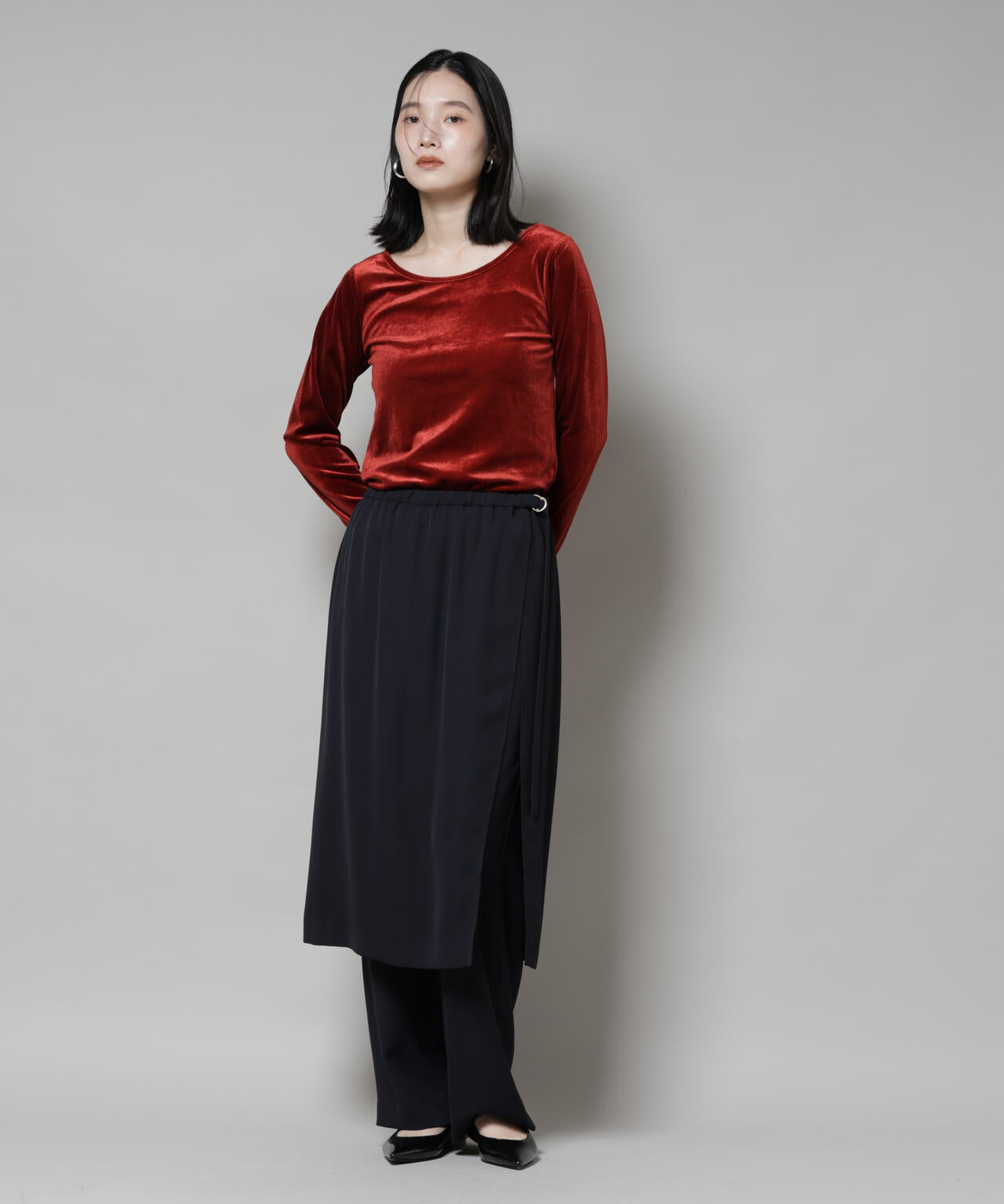 前後2wayベロアカットトップス(セットアップ可) 6735223310