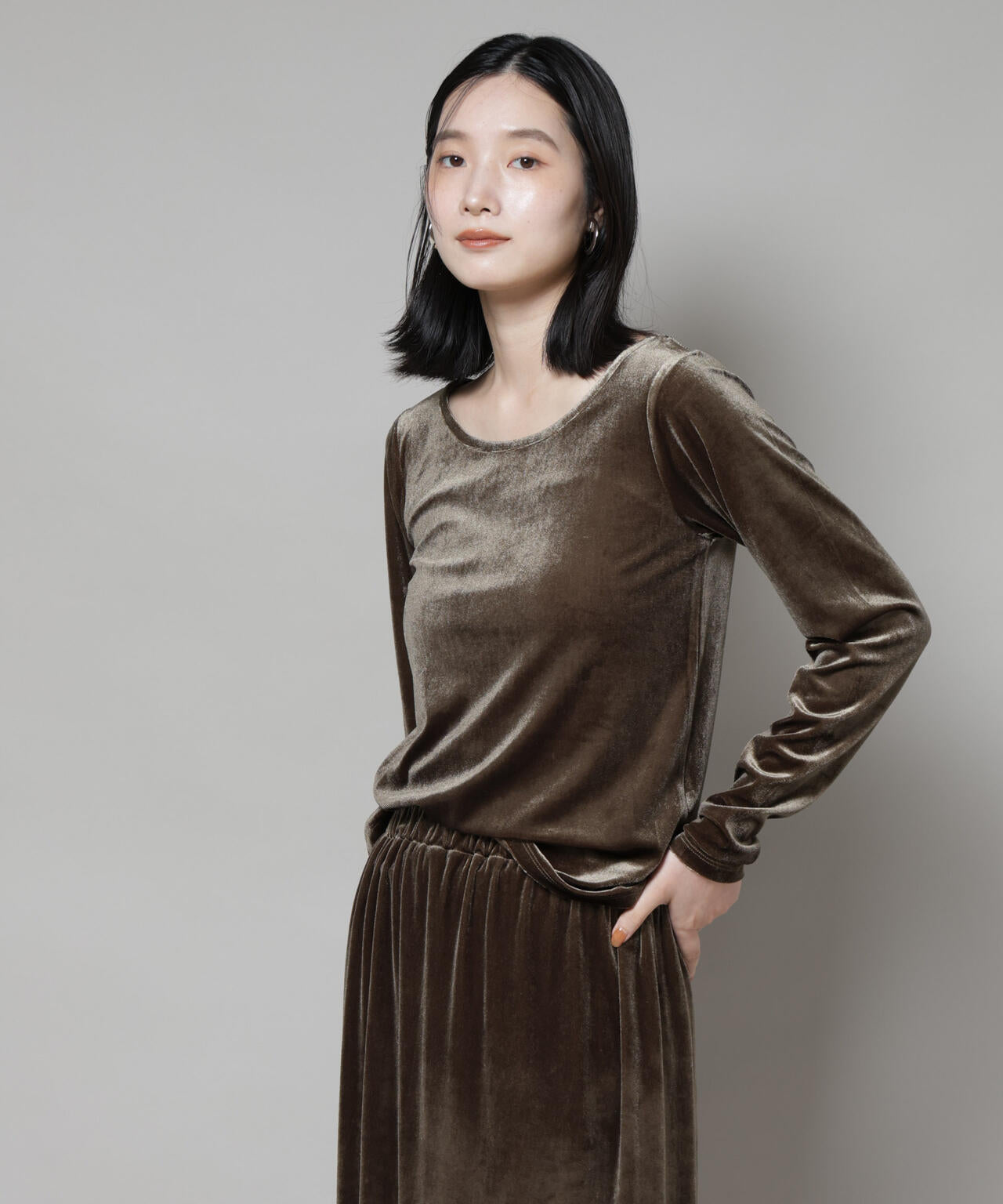 前後2wayベロアカットトップス(セットアップ可) 6735223310