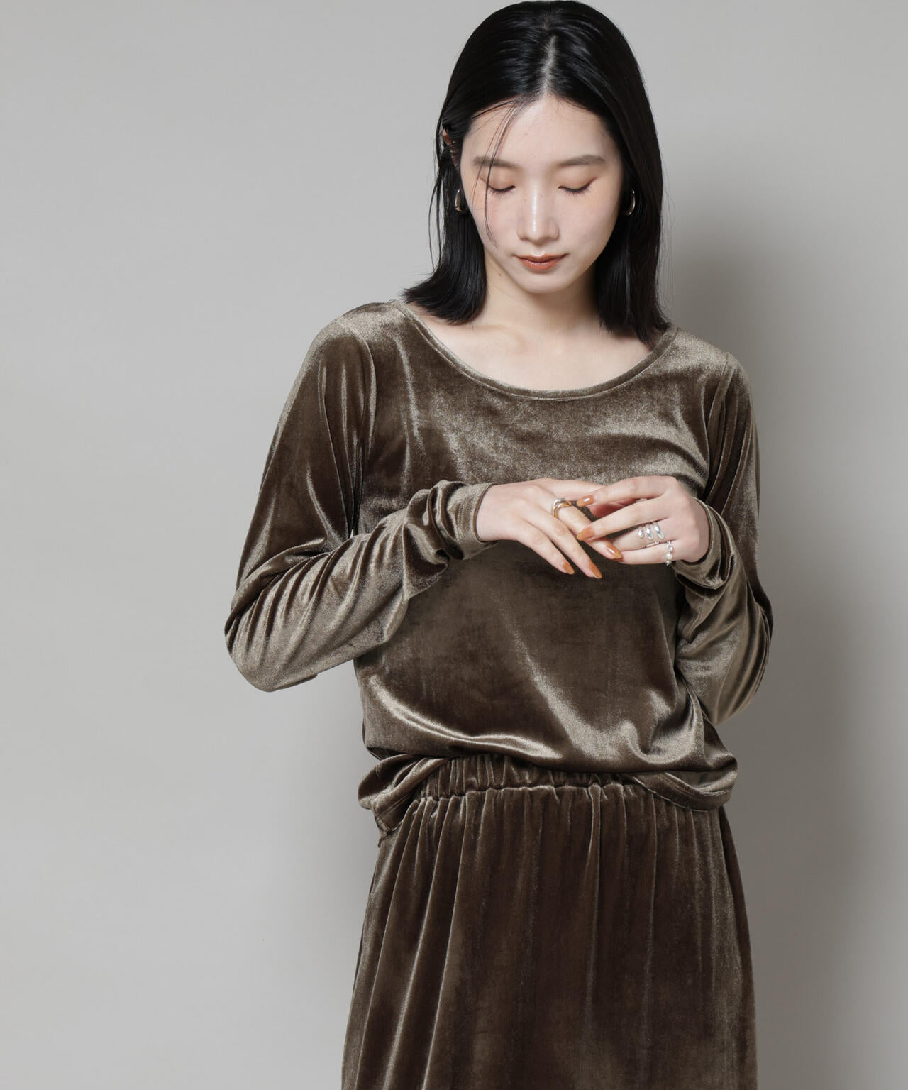 前後2wayベロアカットトップス(セットアップ可) 6735223310