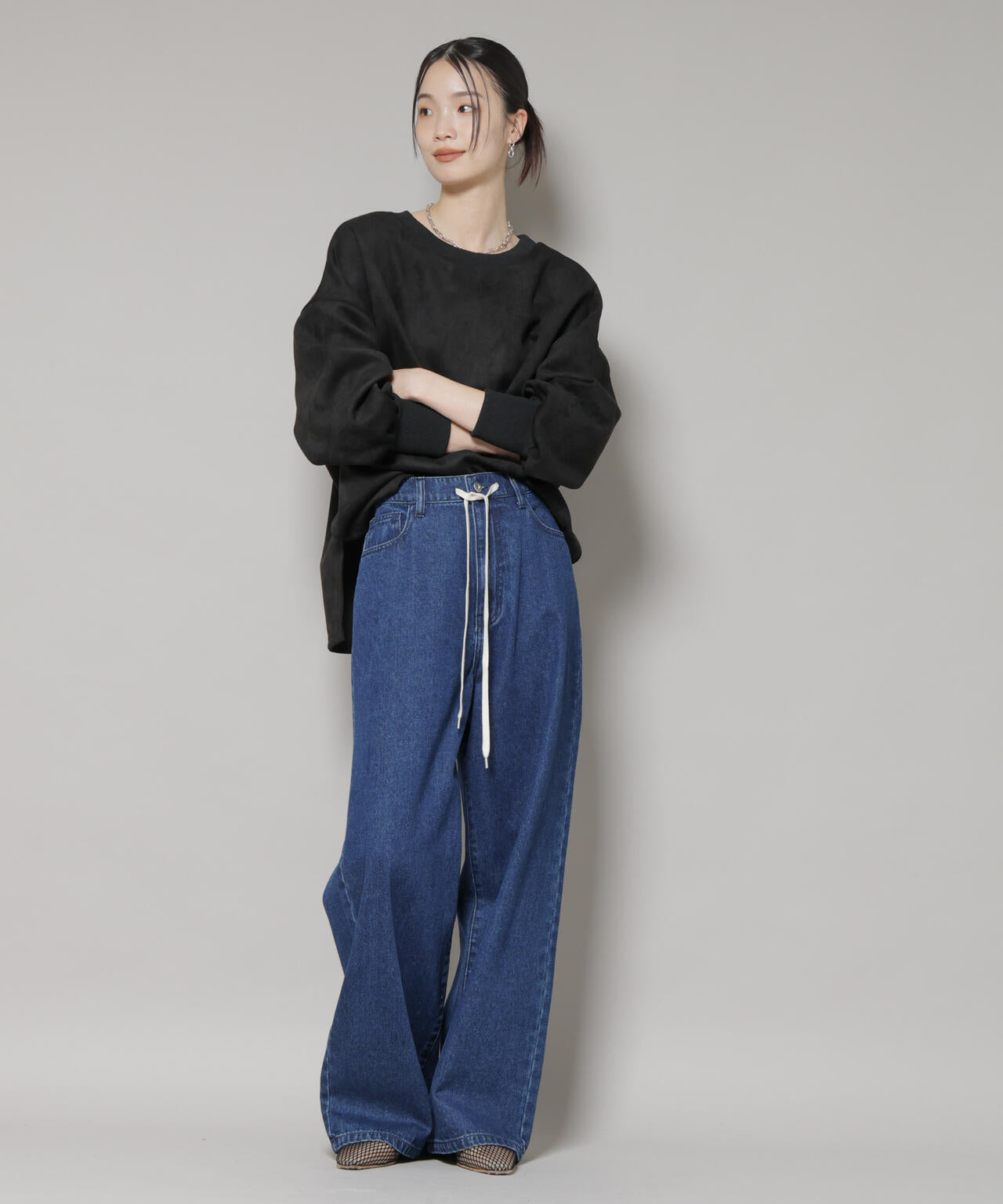 カットスエードサイドスリットワイドプルオーバー(セットアップ可) 6735223314