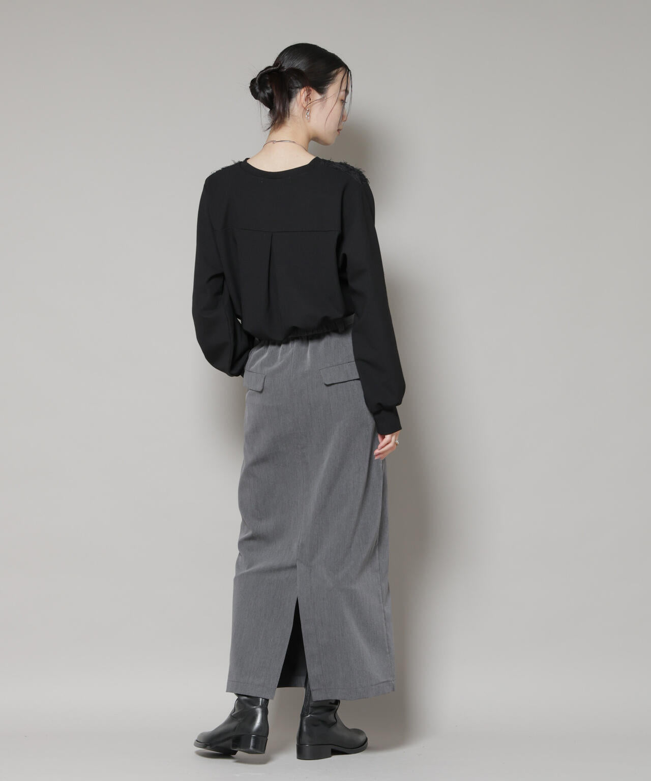 フロントシャギーコンビカットトップス 6735223316