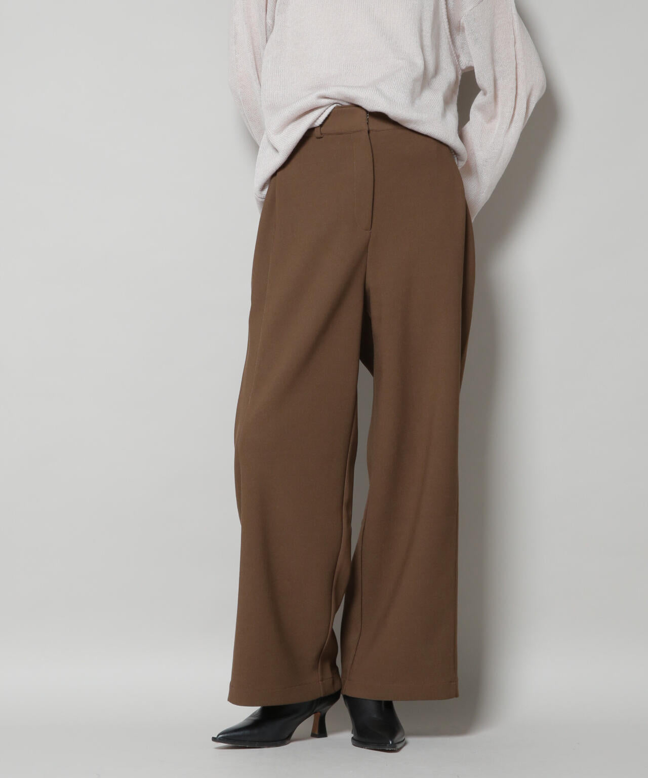 サイドタックカットジョーゼットパンツ 6735227302