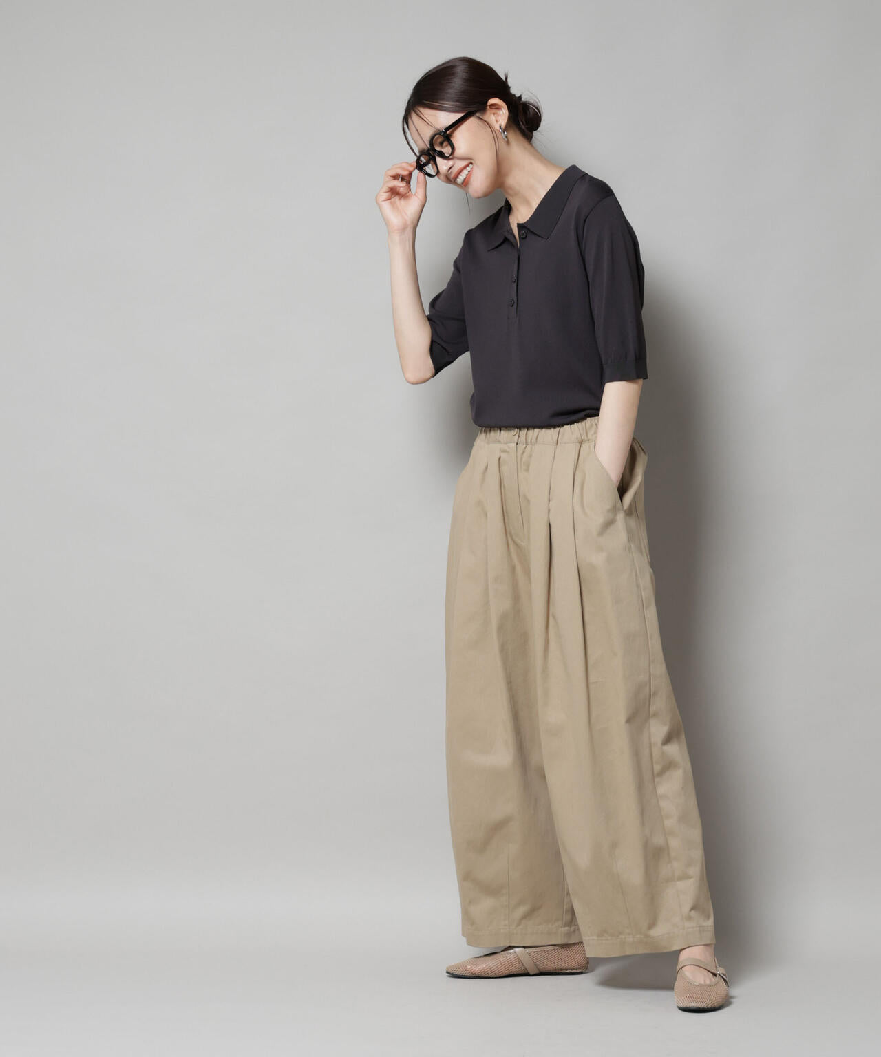 タックコクーンチノパンツ 6735227304