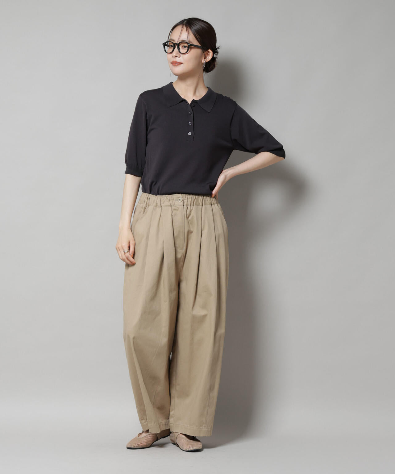 タックコクーンチノパンツ 6735227304