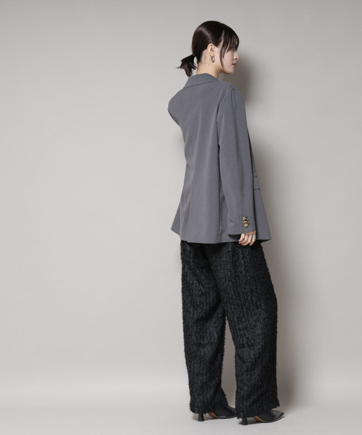 フリンジジャガードパンツ 6735227308