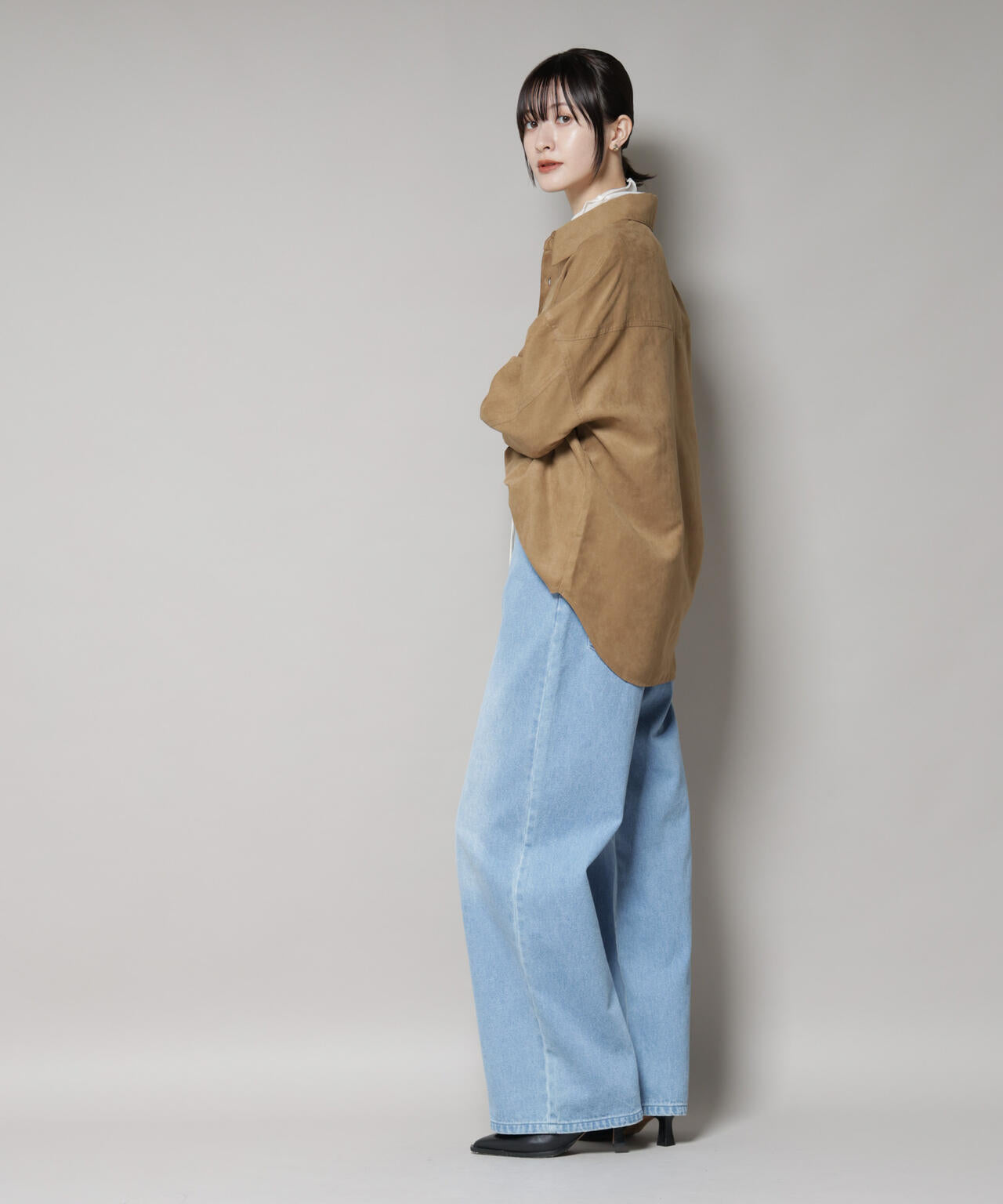 ドロストワイドデニムパンツ 6735227309