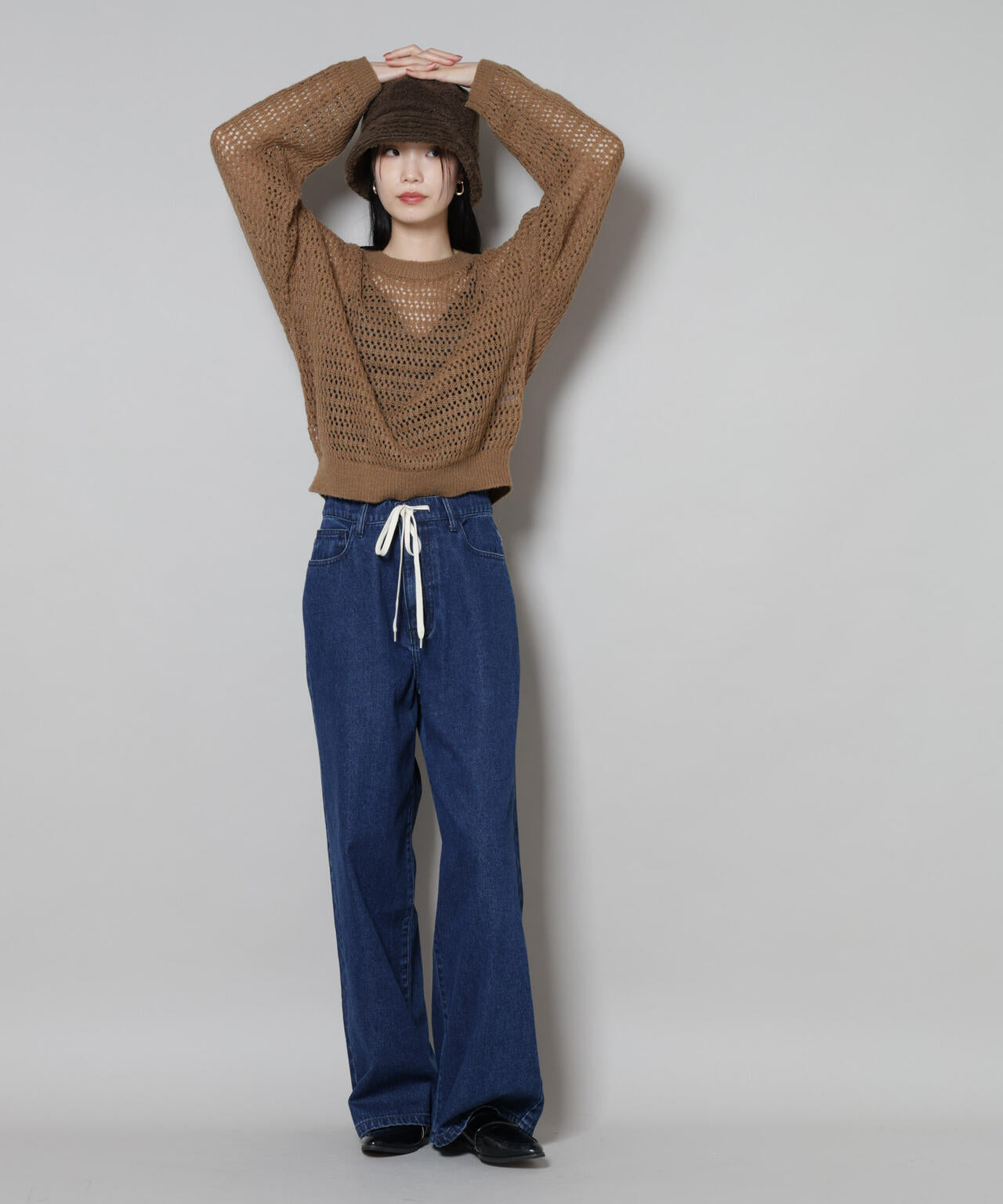 ドロストワイドデニムパンツ 6735227309