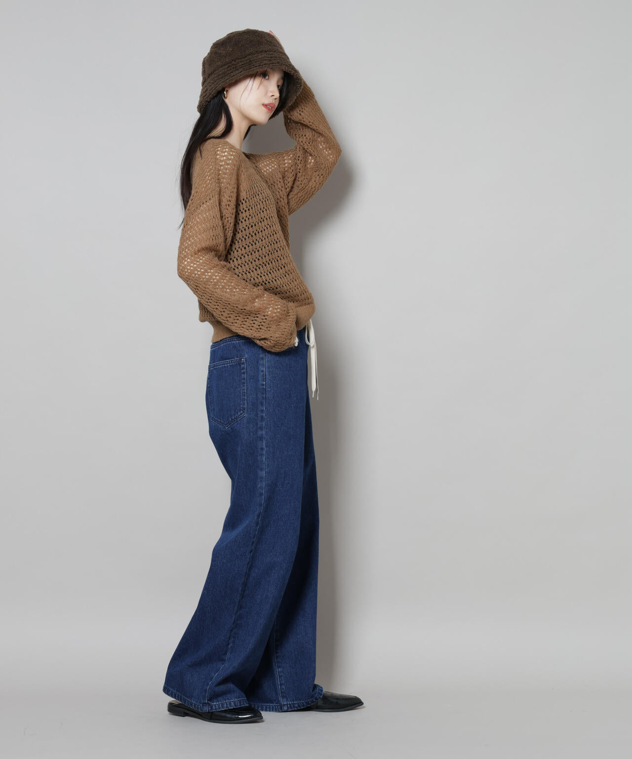 ドロストワイドデニムパンツ 6735227309