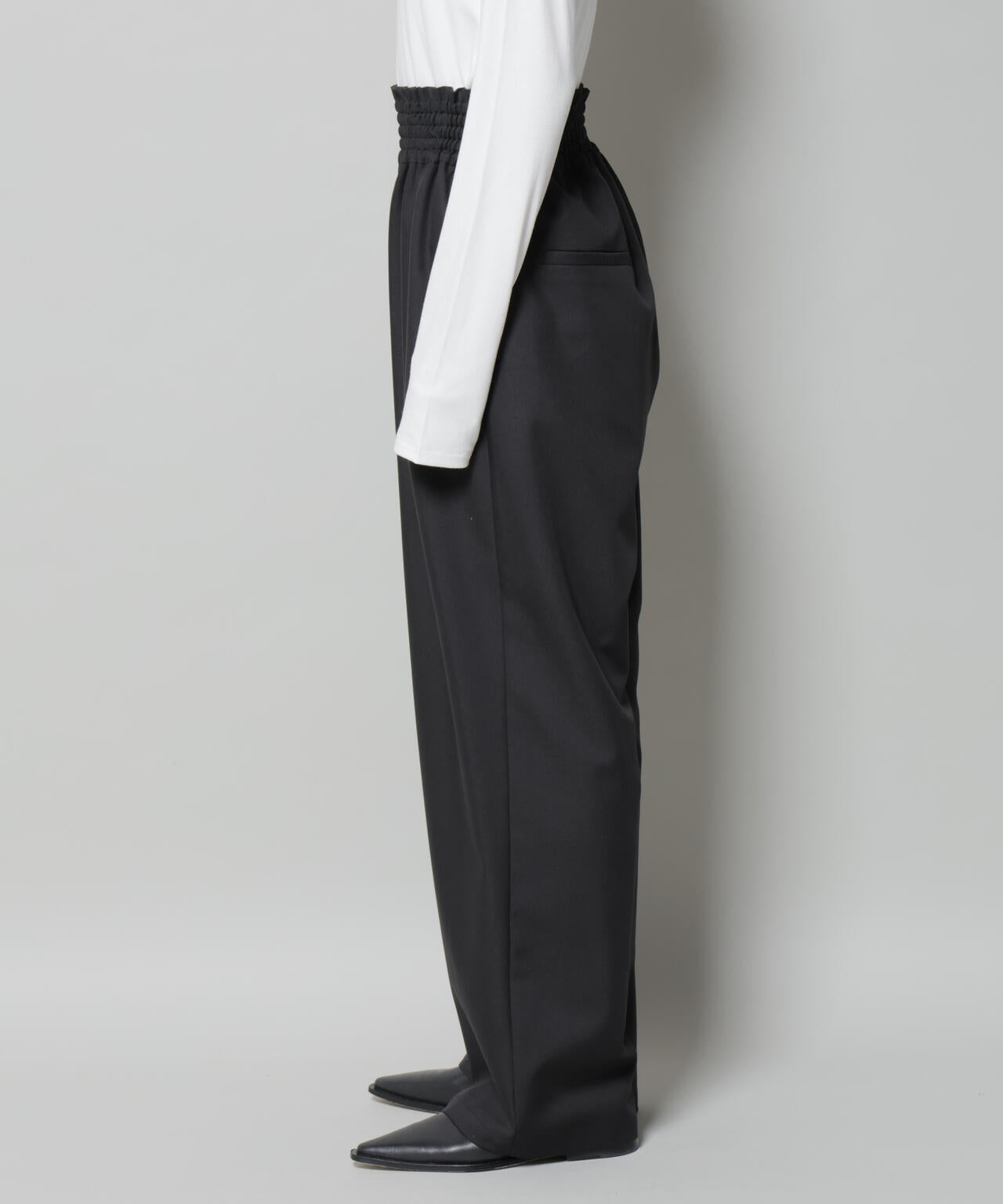 ウエストシャーリングゴムTRワイドパンツ 6735227313