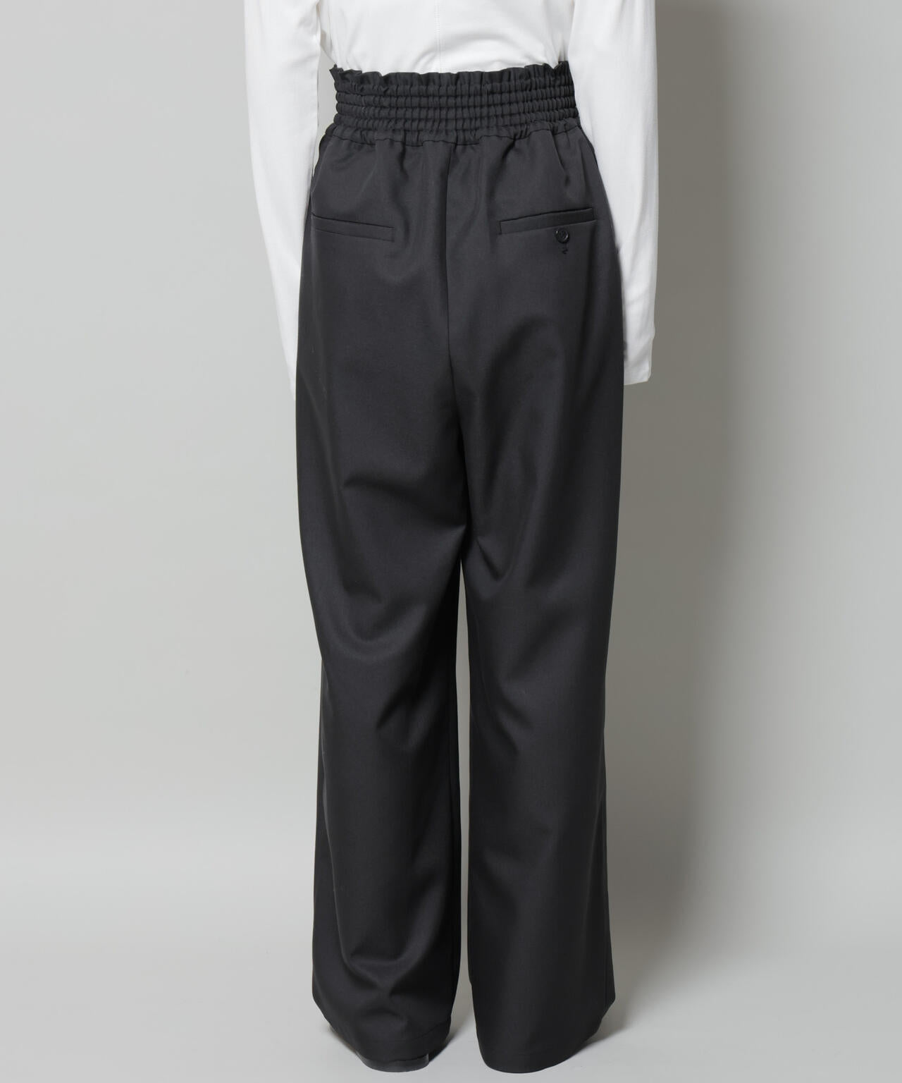 ウエストシャーリングゴムTRワイドパンツ 6735227313
