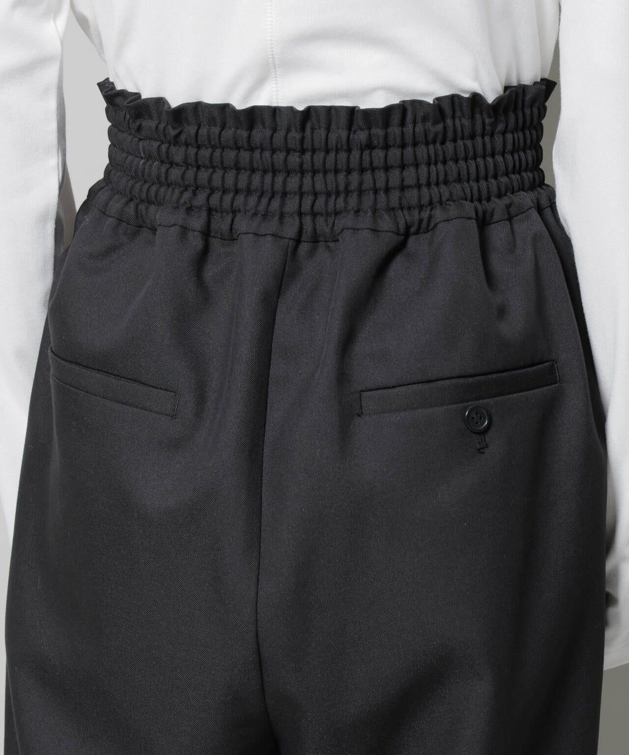 ウエストシャーリングゴムTRワイドパンツ 6735227313