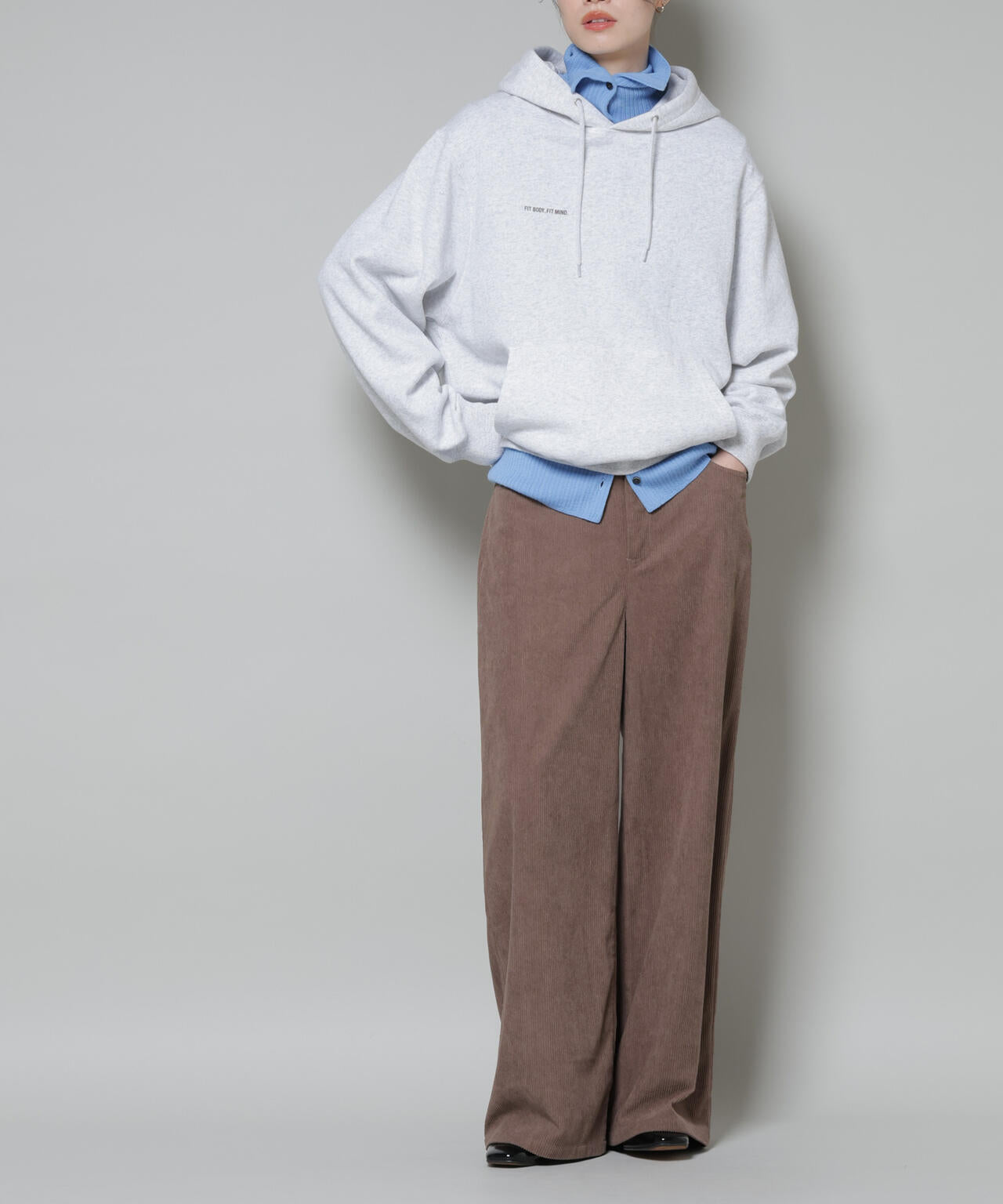 ソフトコーデュロイストレートパンツ 6735227319