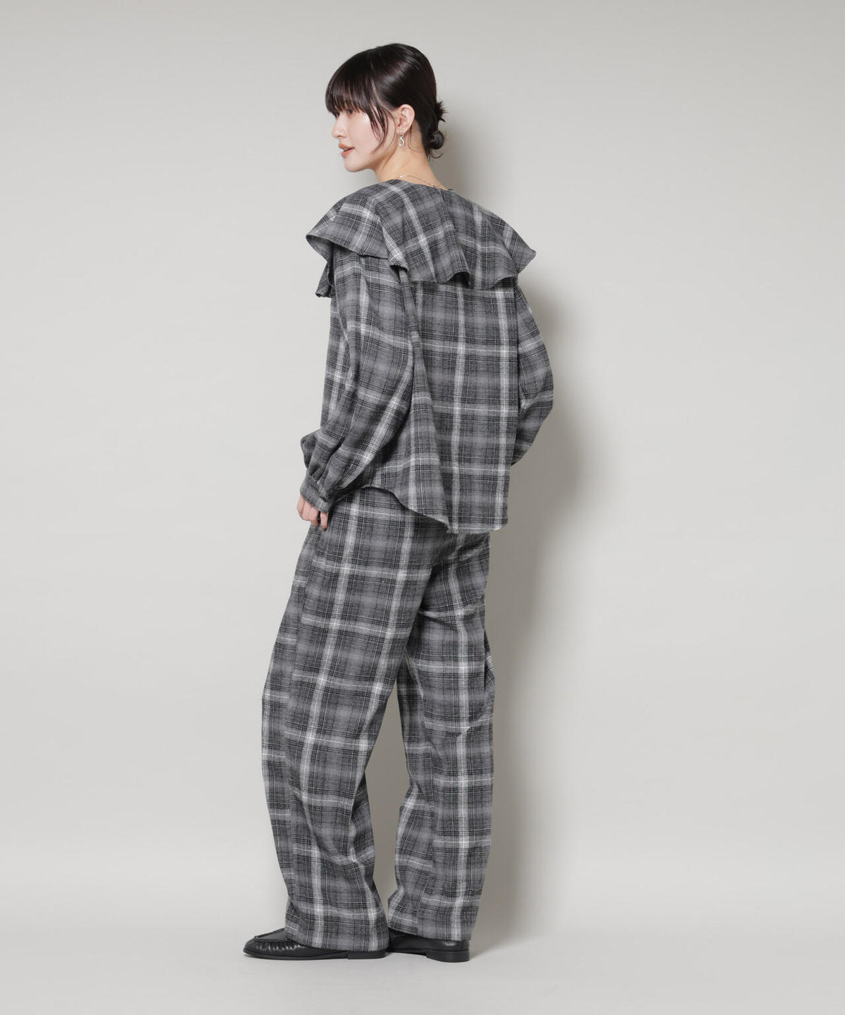 オンブレーチェックタックパンツ(セットアップ可) 6735227320