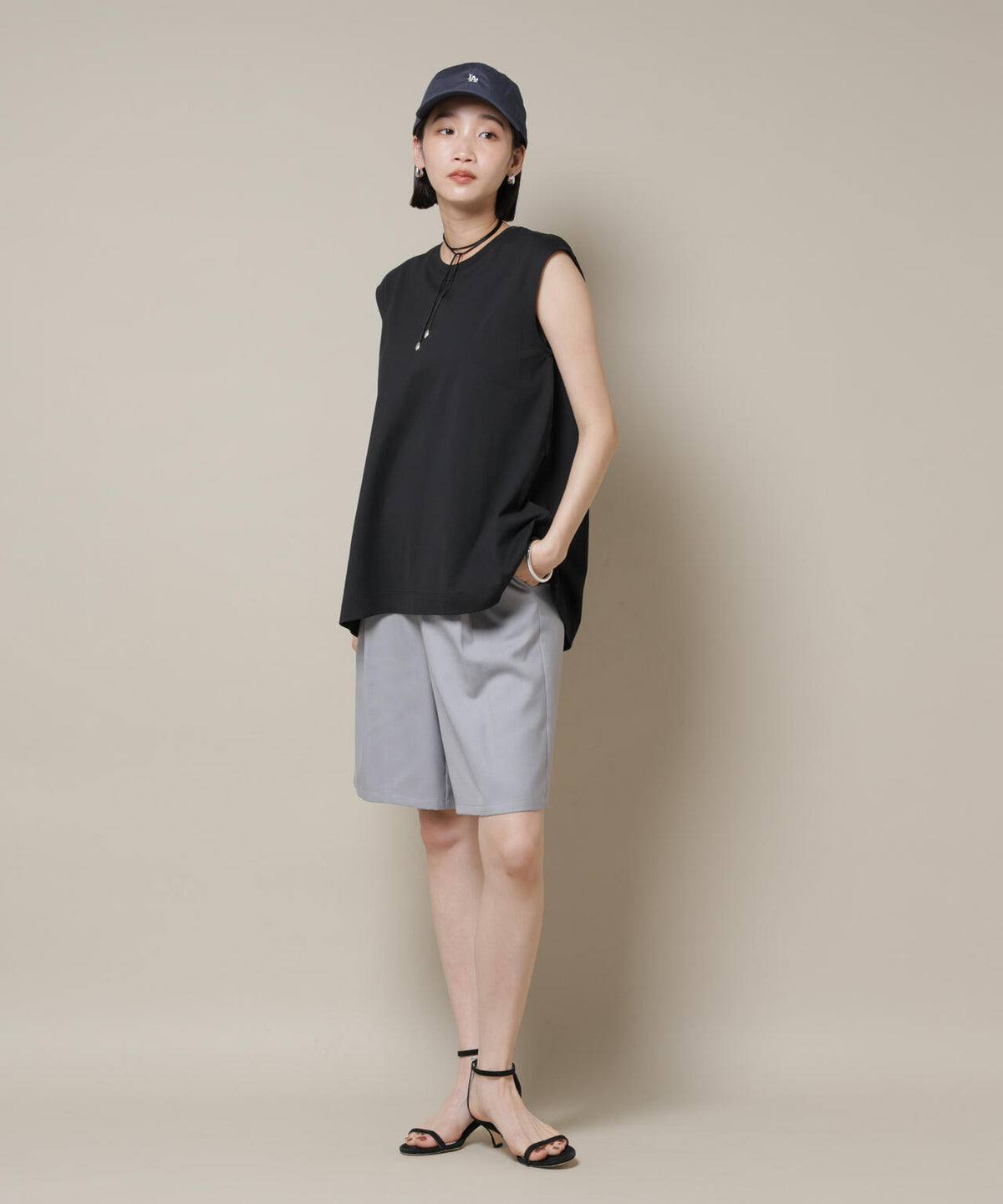 ワンタックショートパンツ(セットアップ可) 6735228300