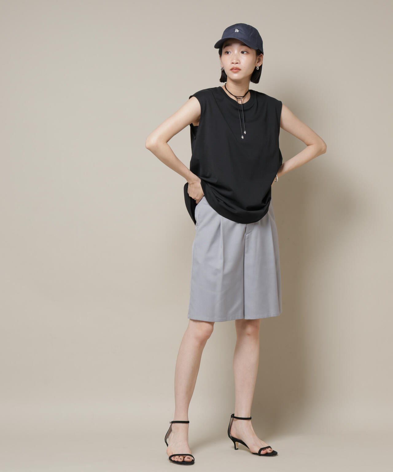 ワンタックショートパンツ(セットアップ可) 6735228300