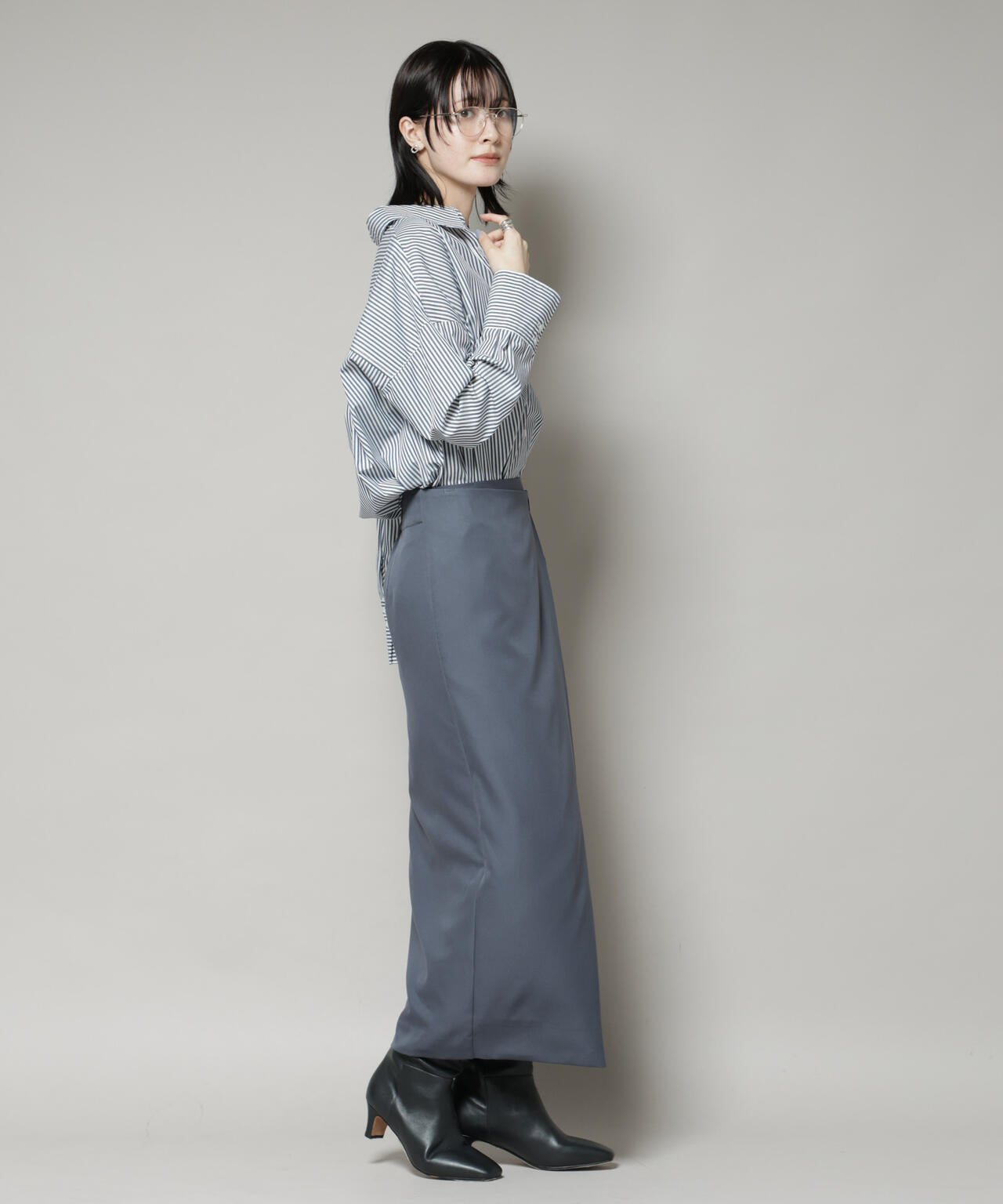 【撥水加工】ラップ風スカート 6735230308