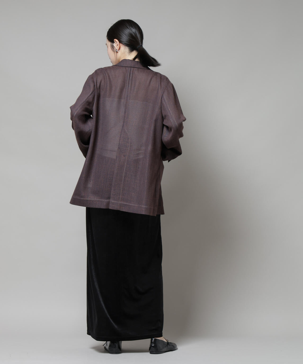 ベロアカットナロースカート(セットアップ可) 6735230312