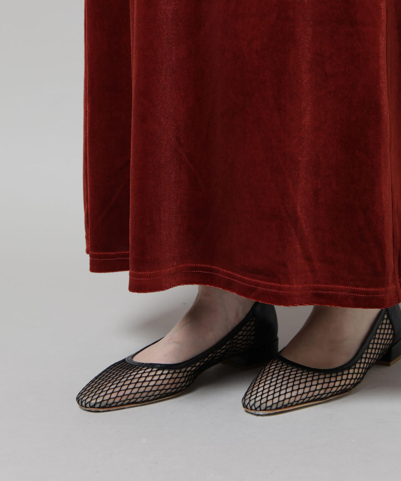 ベロアカットナロースカート(セットアップ可) 6735230312