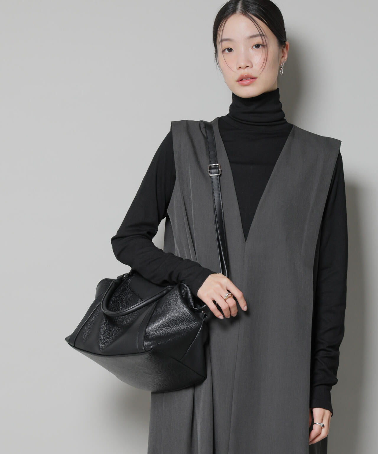 ショルダー付きフラップミニボストン 6735232308