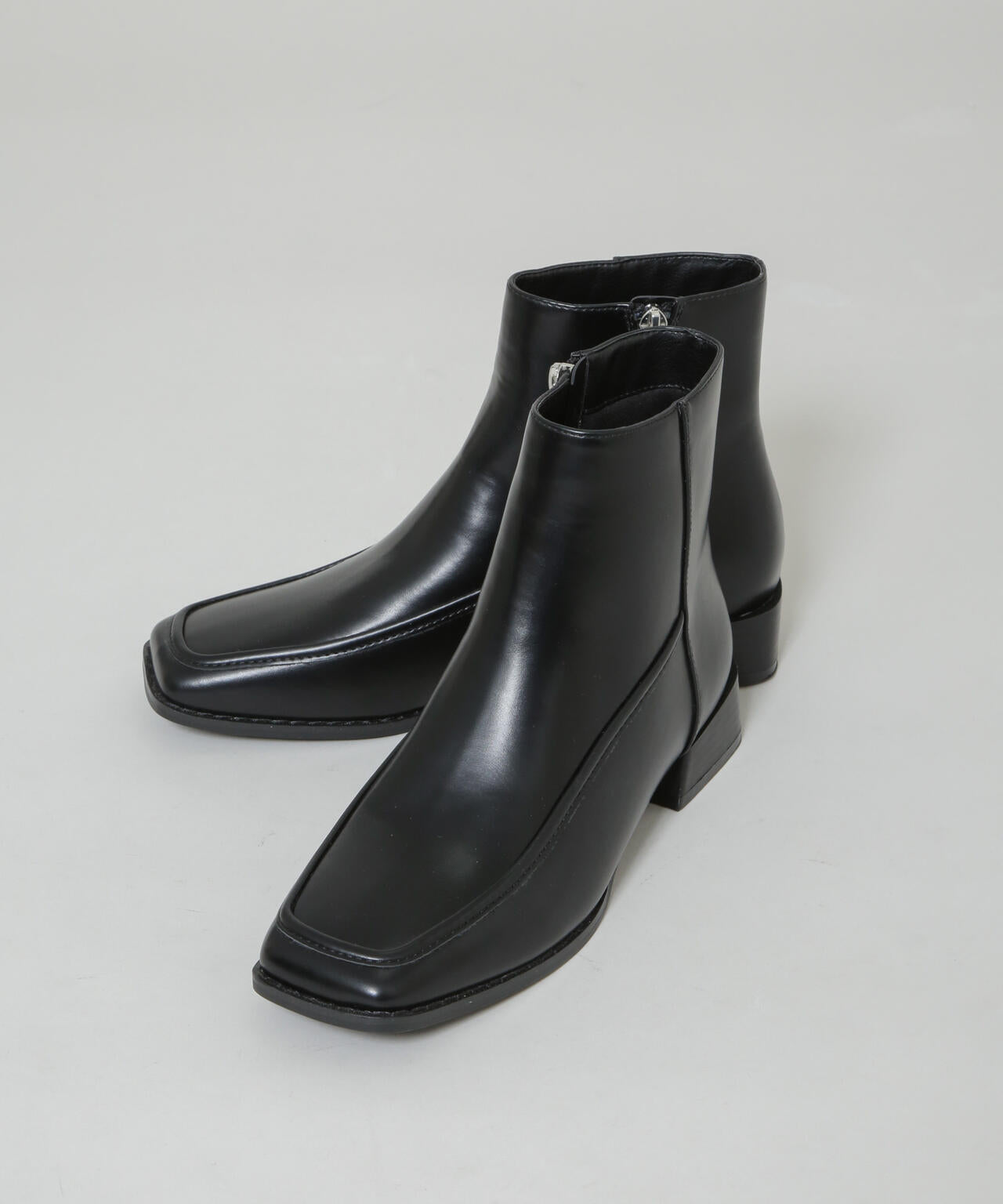 スクエアトゥミドルブーツ 6735236304