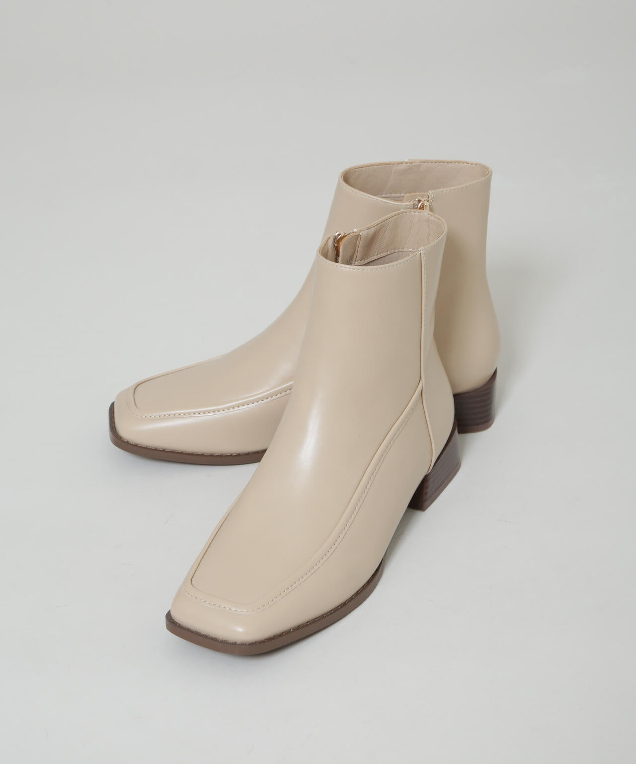 スクエアトゥミドルブーツ 6735236304