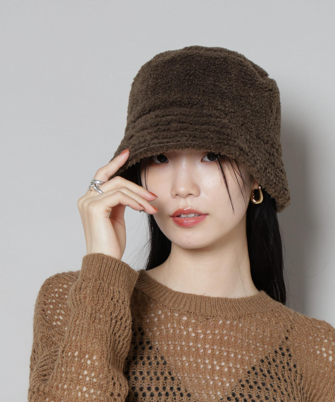 Healthknit/別注ボアバケットハット 6735239300