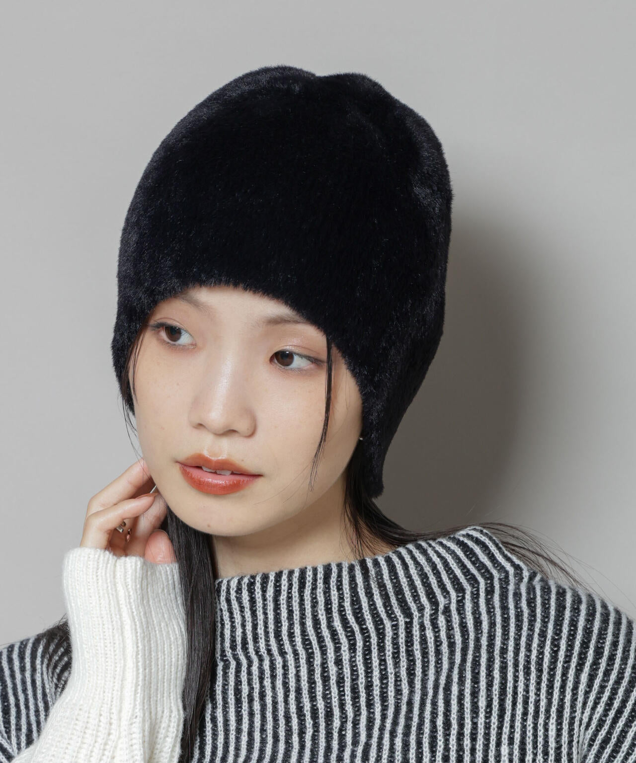 バックスリット シャギーニット ワッチ