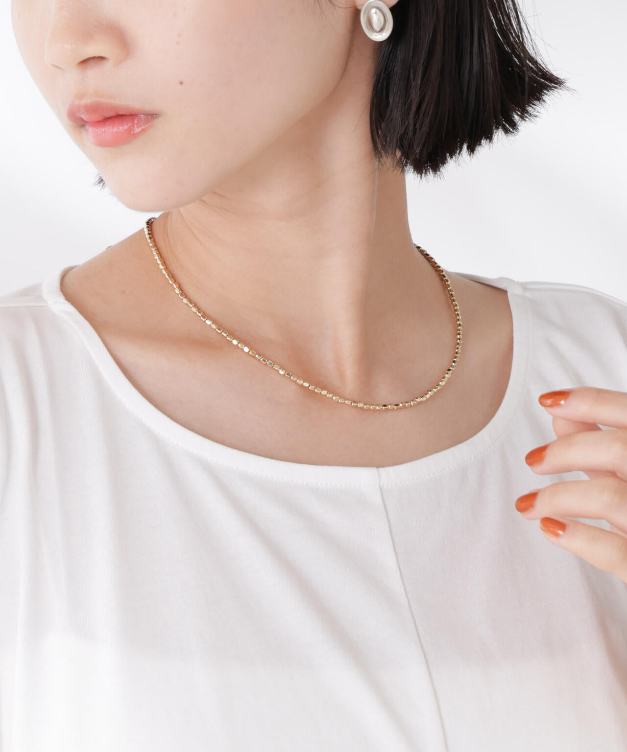 メタルビーズネックレス 6735246300