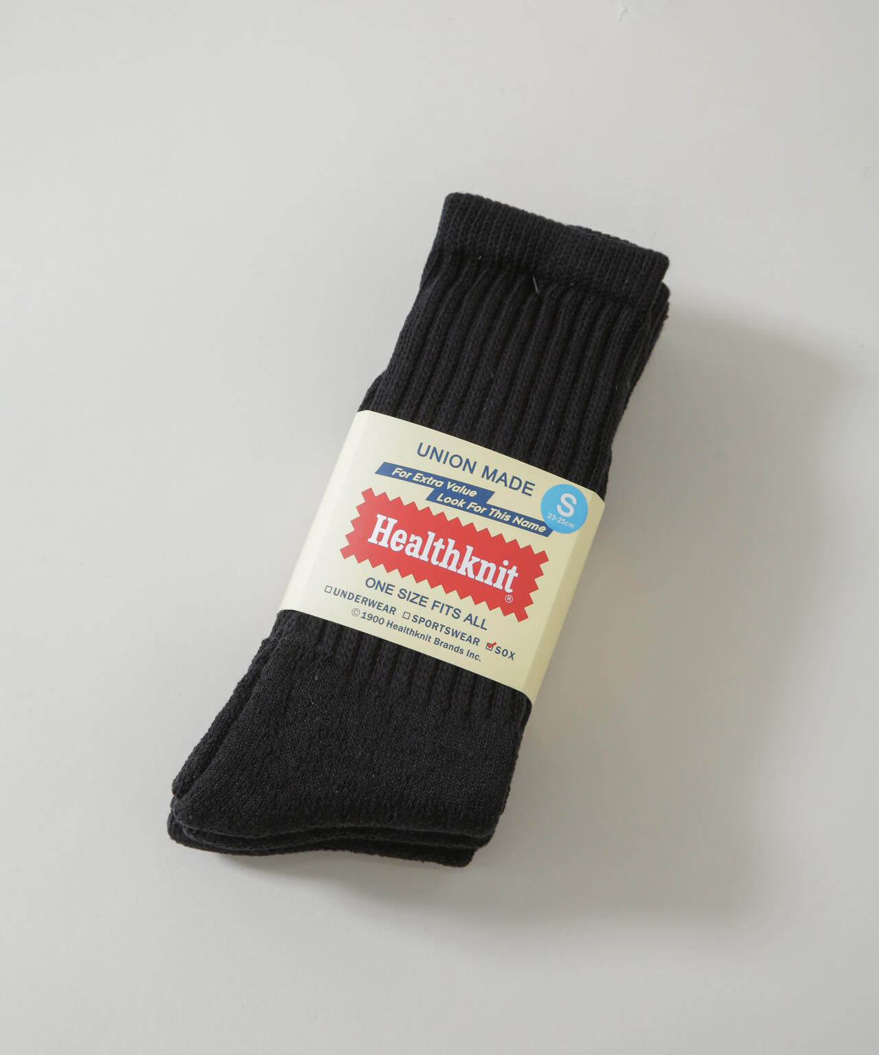 Healthknit/シンカーBLACK無地SOX 6735251302